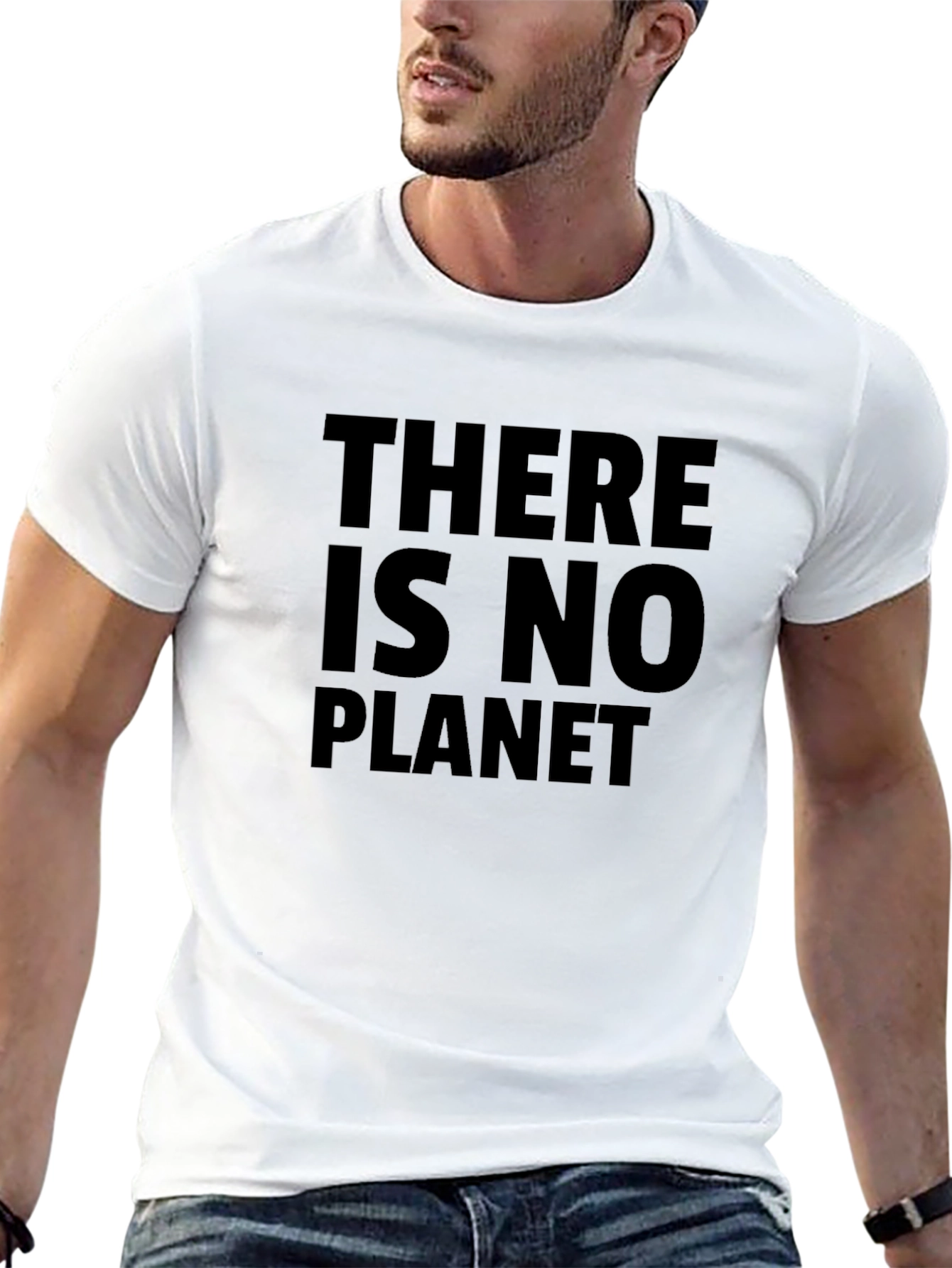 Eco-Awareness Black T-Shirt: There is No Planet B
