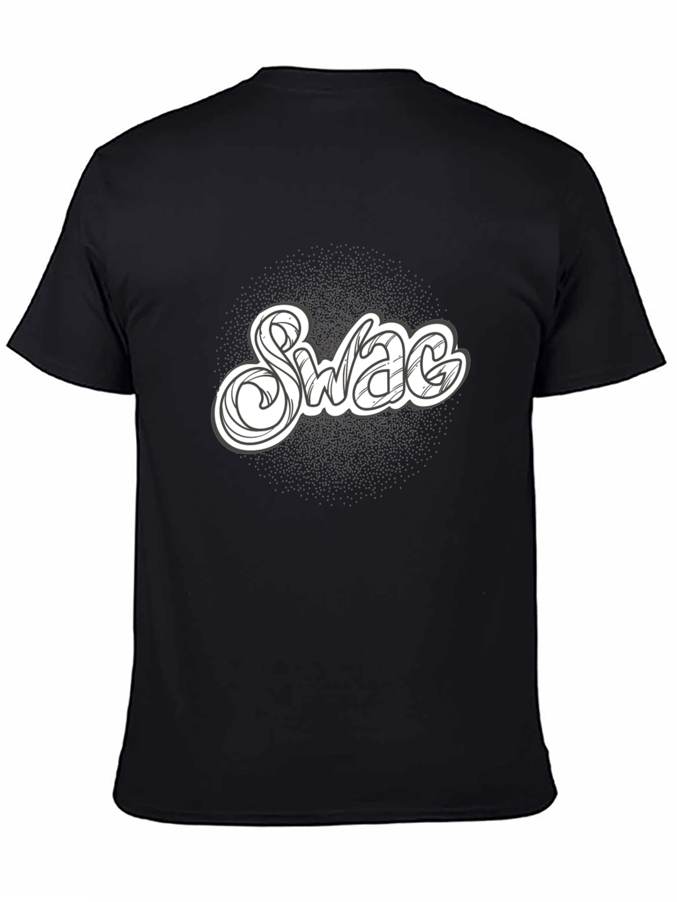Swag Graphic Tee - Black Cotton T-Shirt