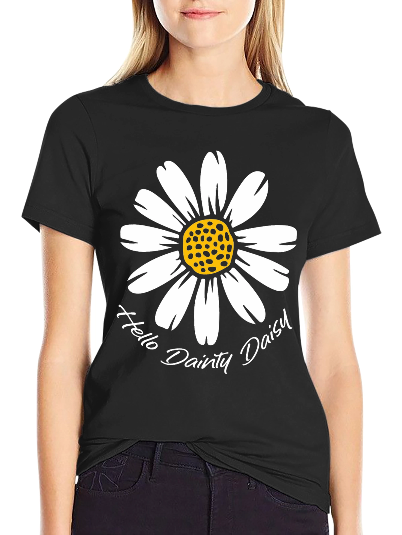 Hello Dainty Daisy Graphic T-Shirt