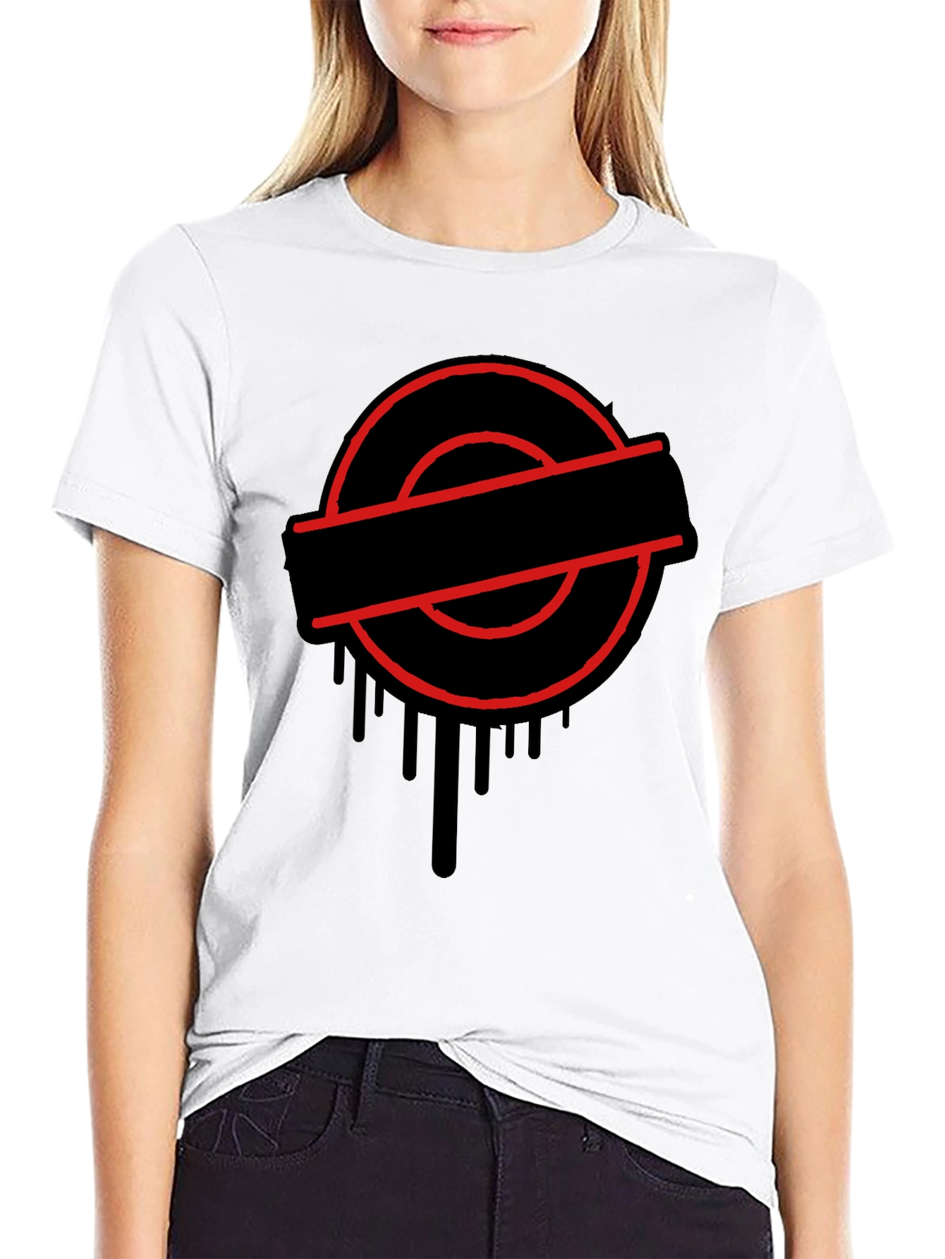 Urban Drip Graphic Tee - Black