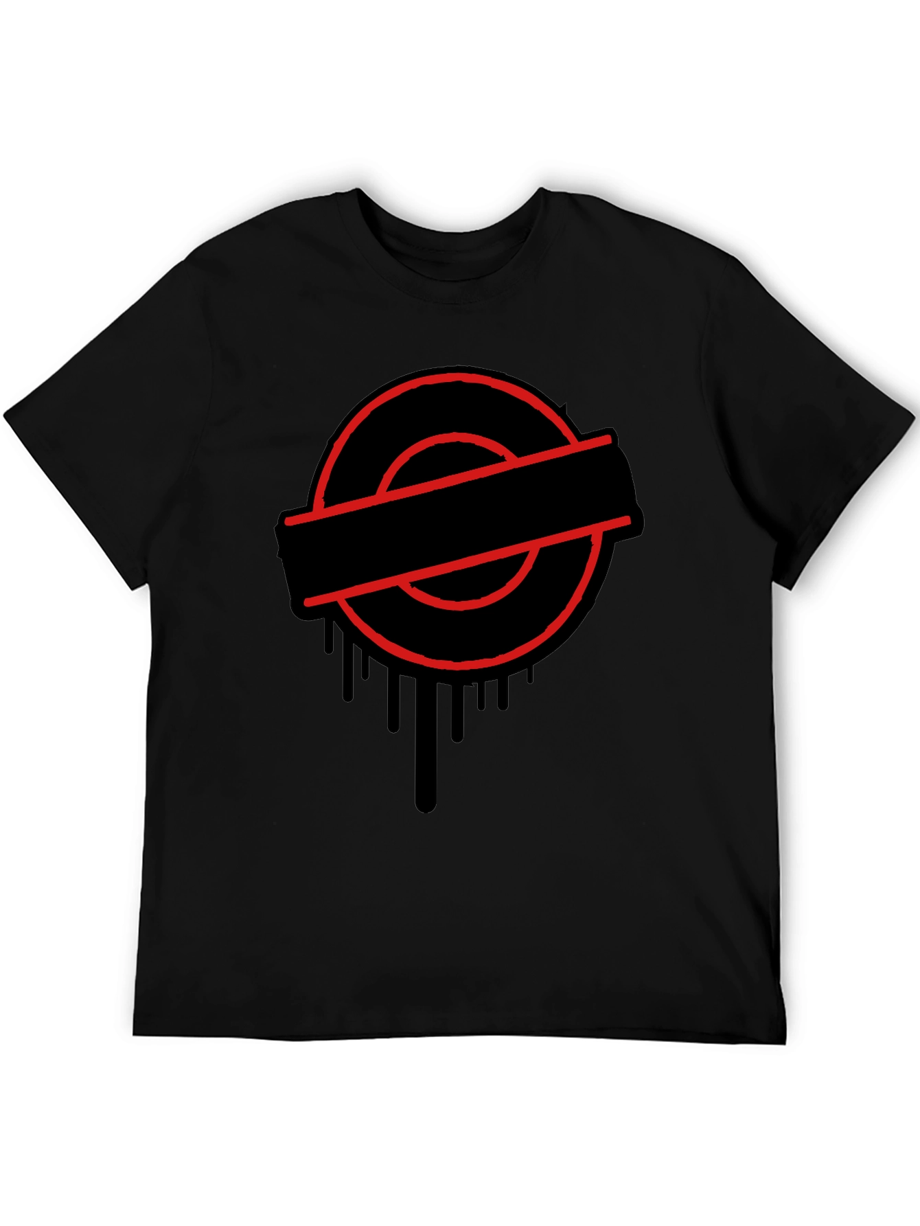 Urban Drip Graphic Tee - Black