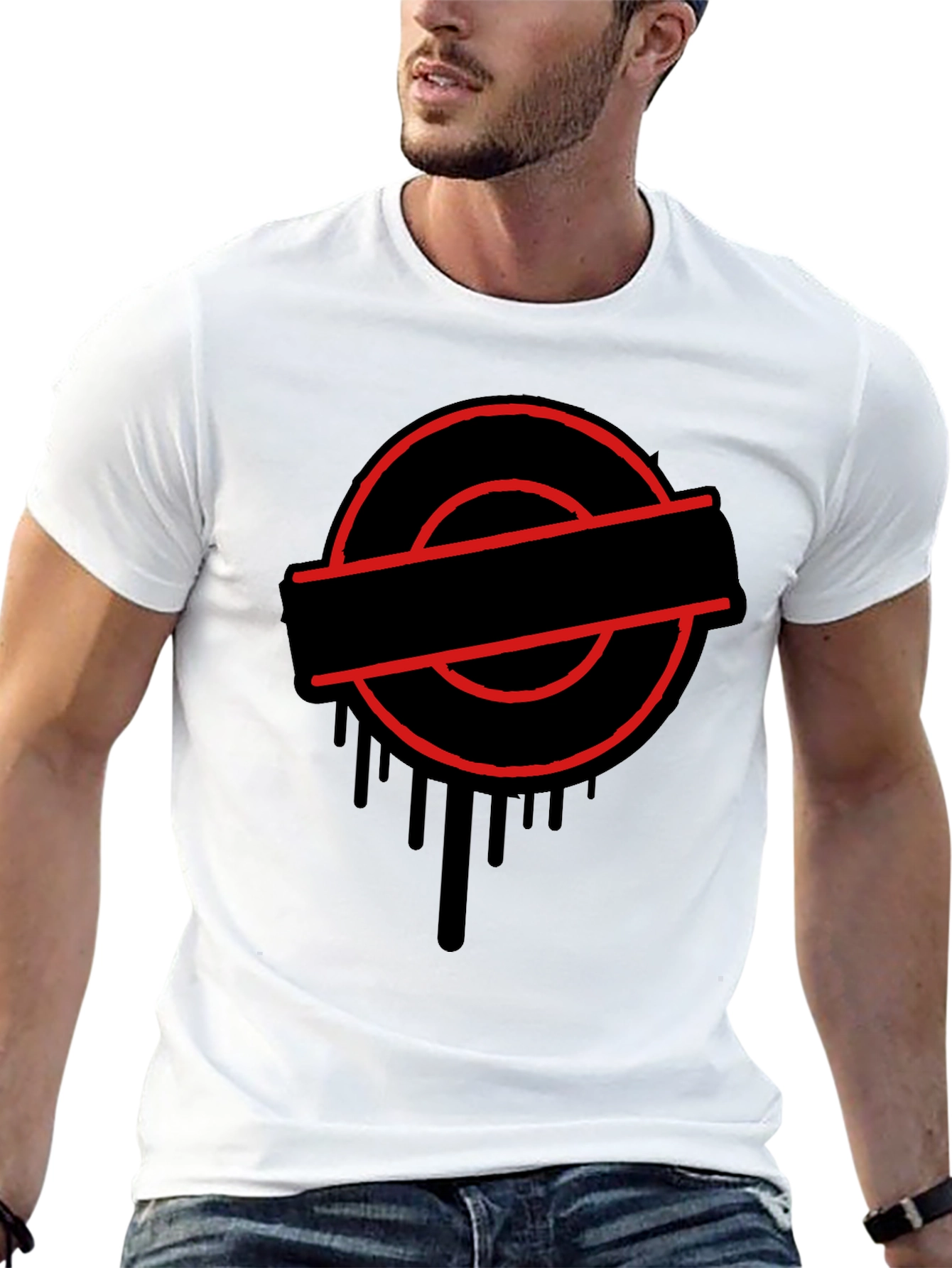 Urban Drip Graphic Tee - Black