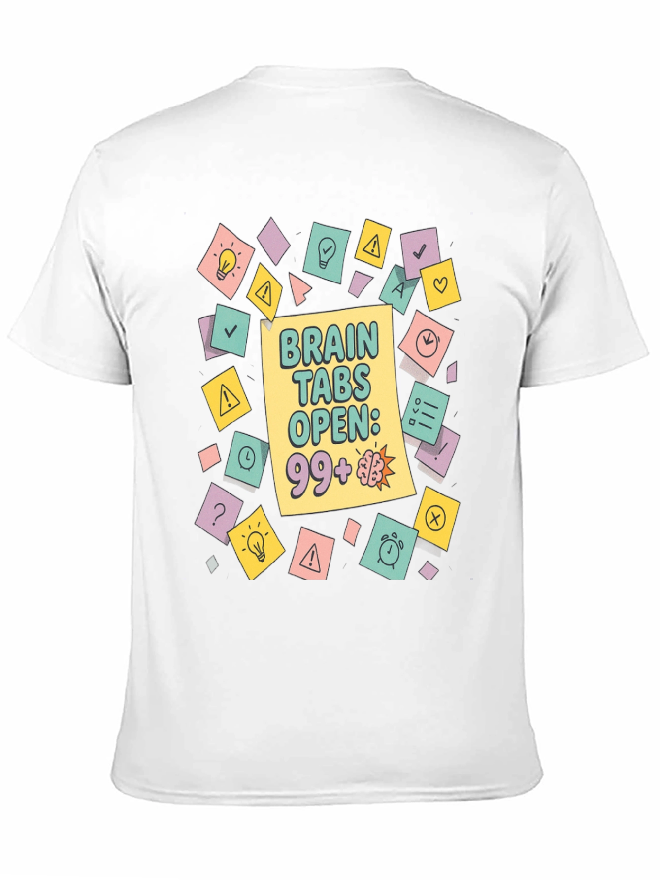 Brain Tabs Open T-Shirt - Clever Graphic Tee