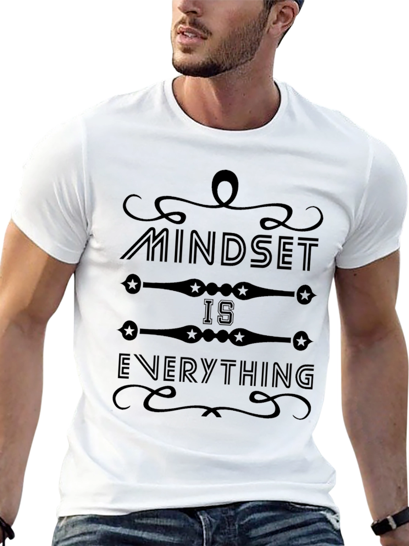 Mindset is Everything Black Graphic Tee