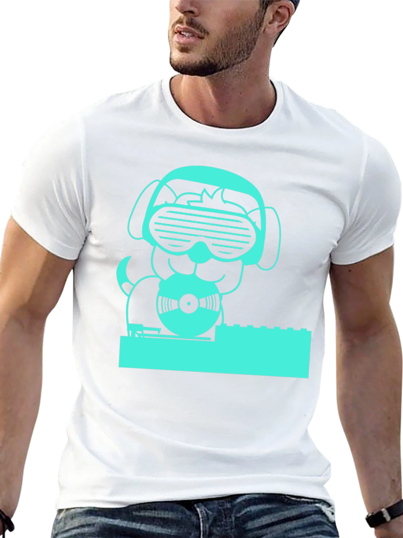 DJ Dog T-Shirt - Music Lovers Tee
