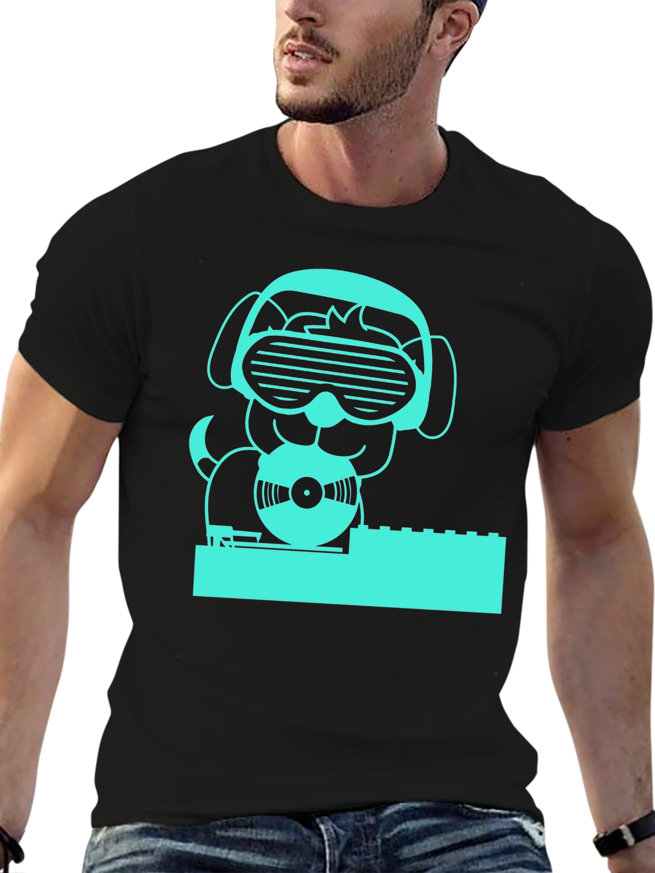 DJ Dog T-Shirt - Music Lovers Tee