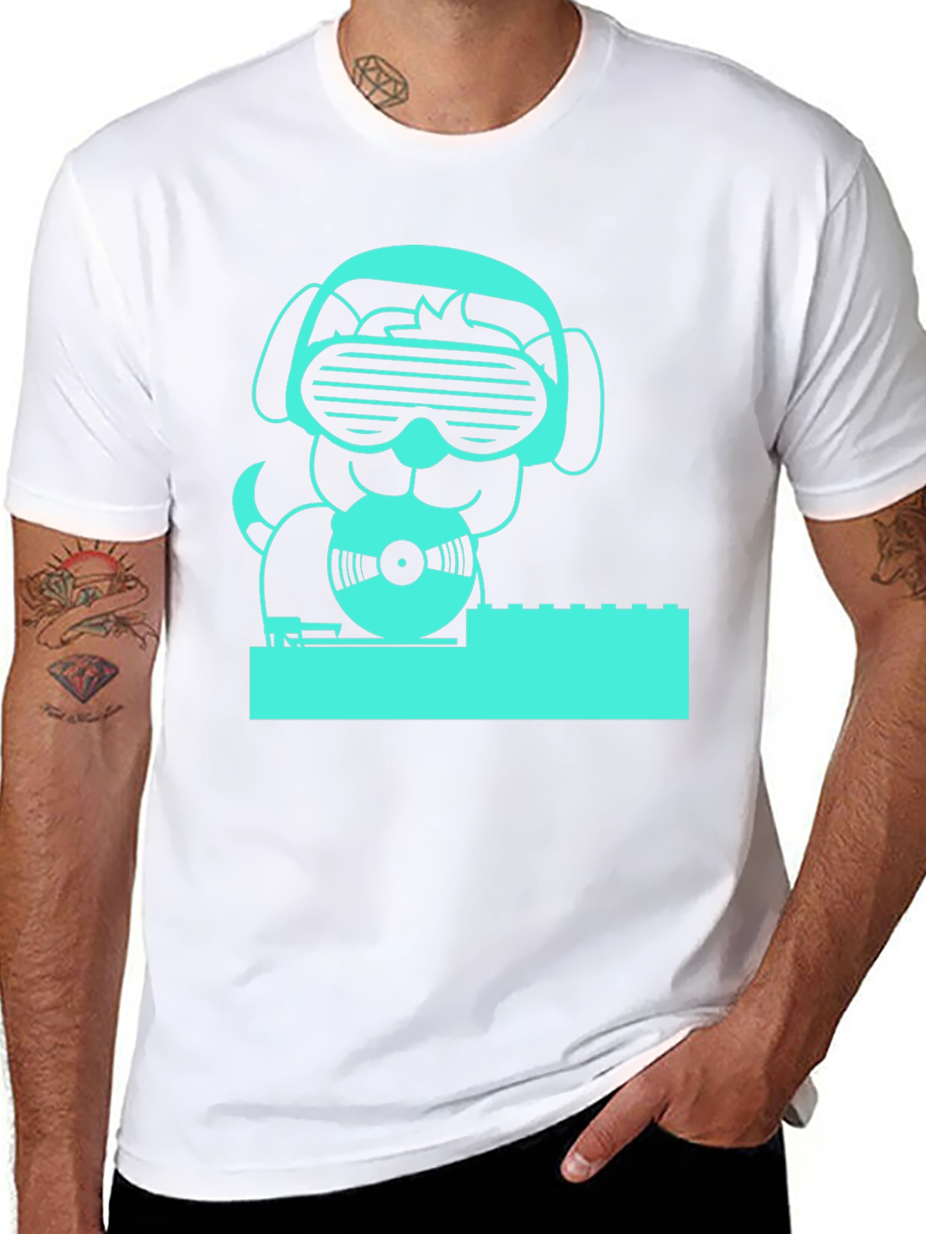 DJ Dog T-Shirt - Music Lovers Tee