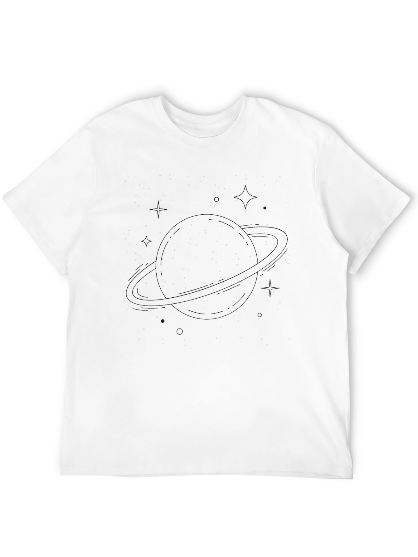Constellation Print Black T-Shirt