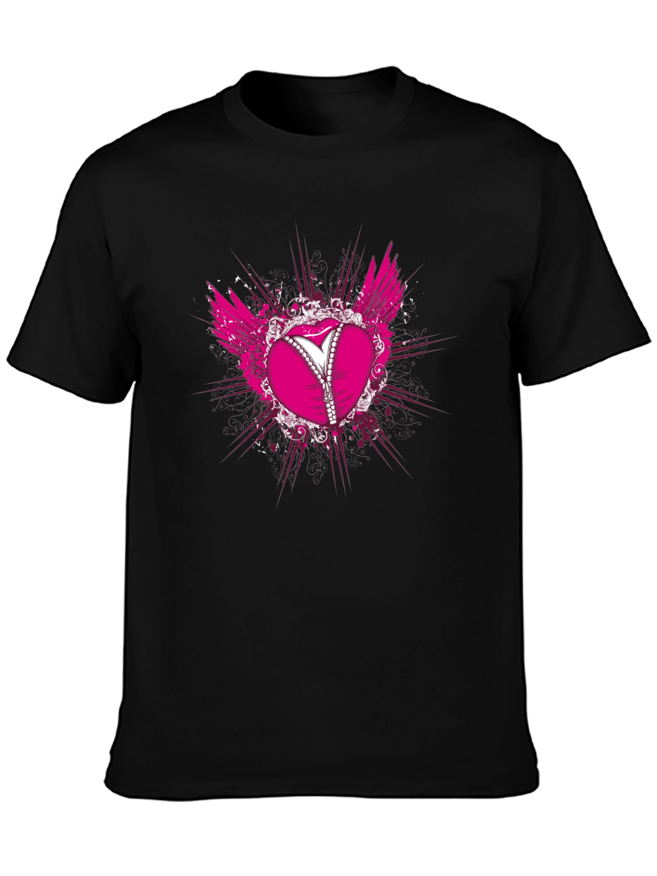 Heart Corset T-Shirt - Black
