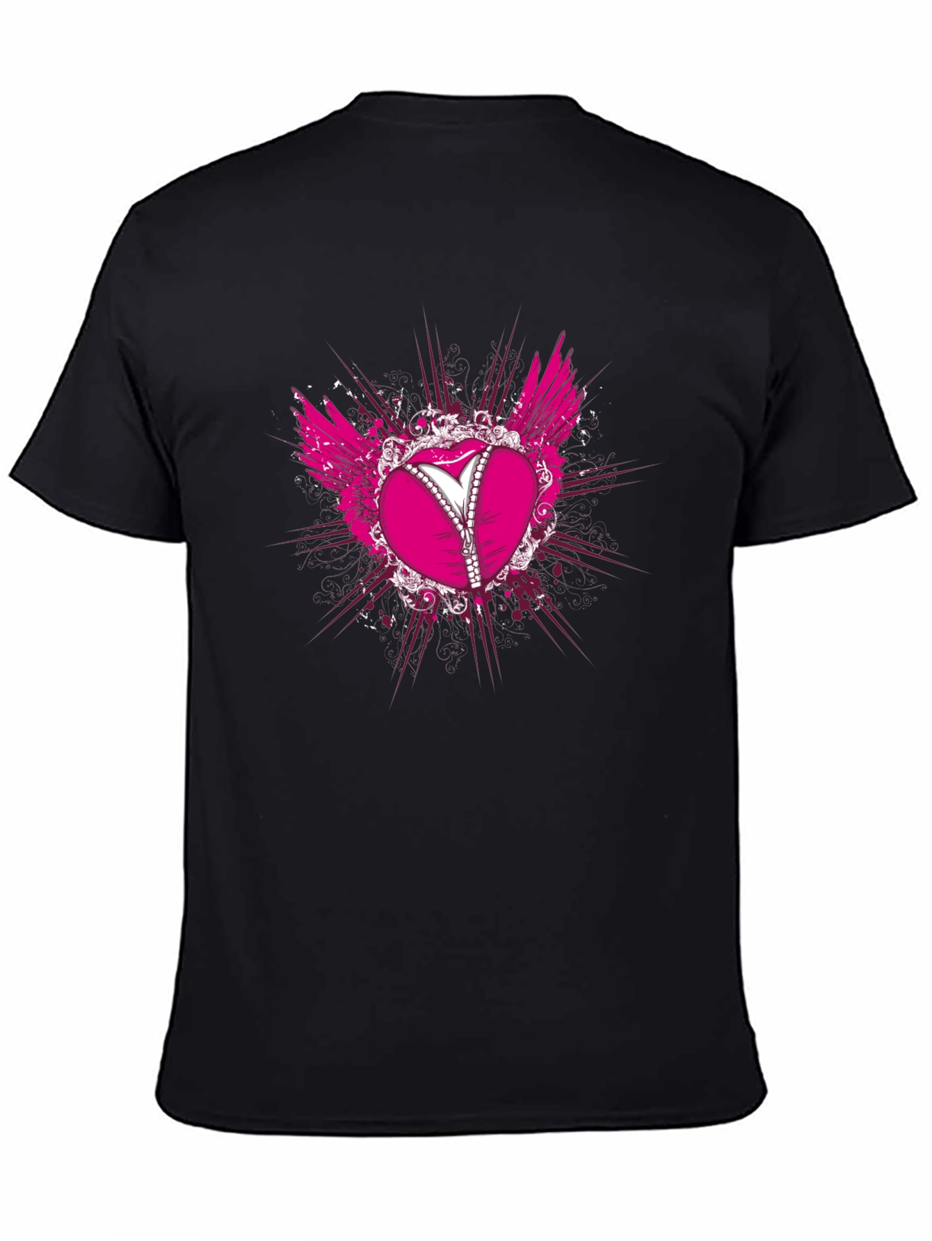 Heart Corset T-Shirt - Black