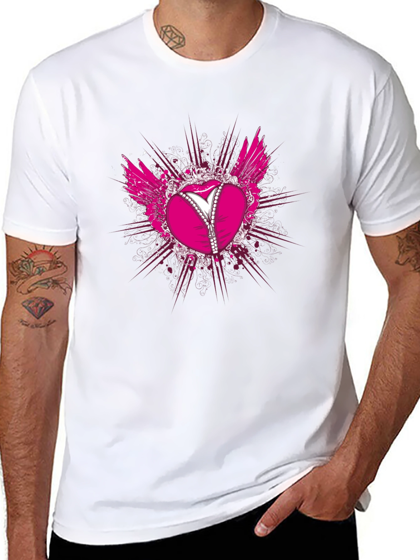 Heart Corset T-Shirt - Black