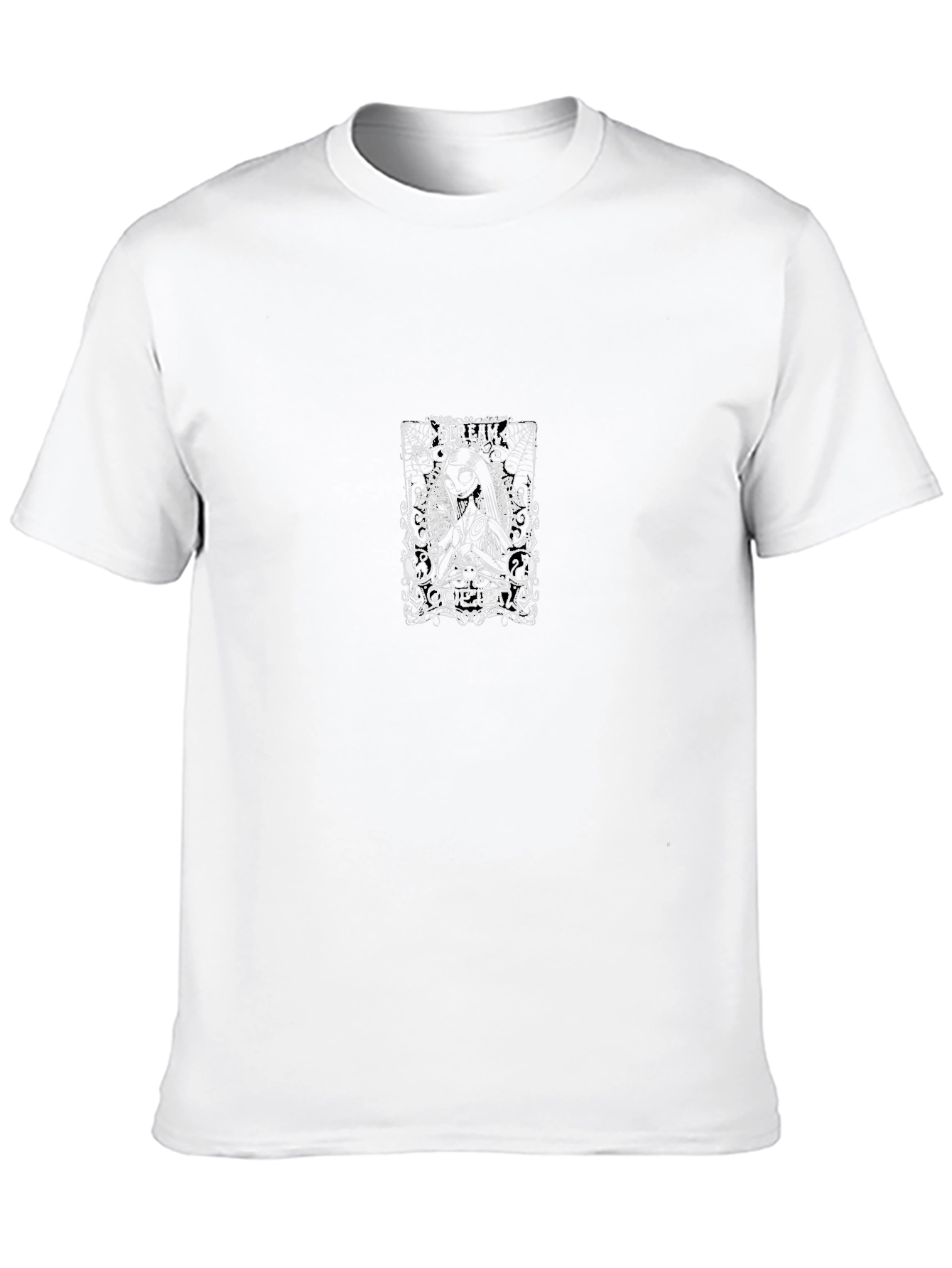 Black Graphic T-Shirt with Unique Design