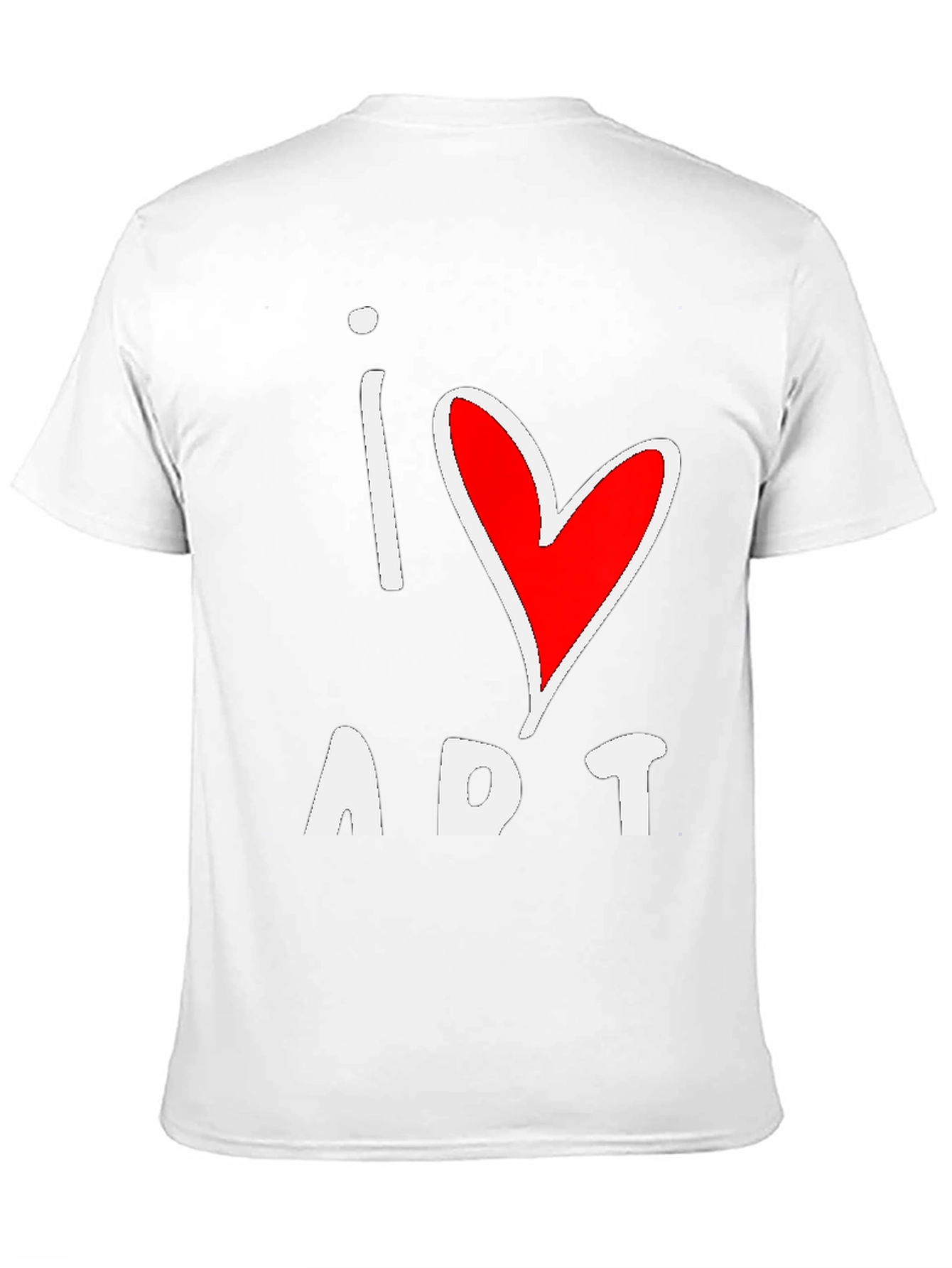 I Love Art T-Shirt - Black Cotton Graphic Tee