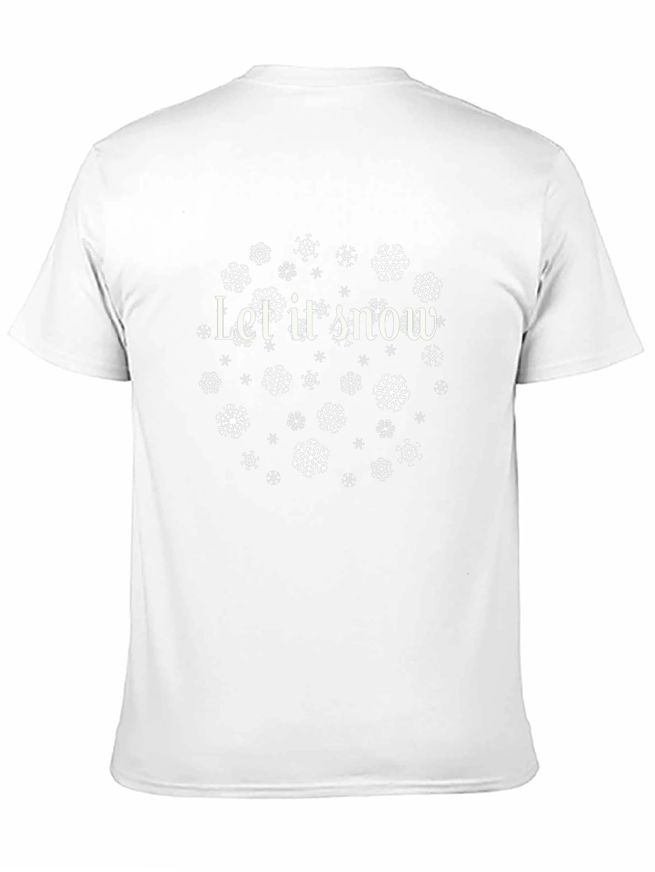 Let It Snow T-Shirt - Holiday Christmas Snowflake Tee
