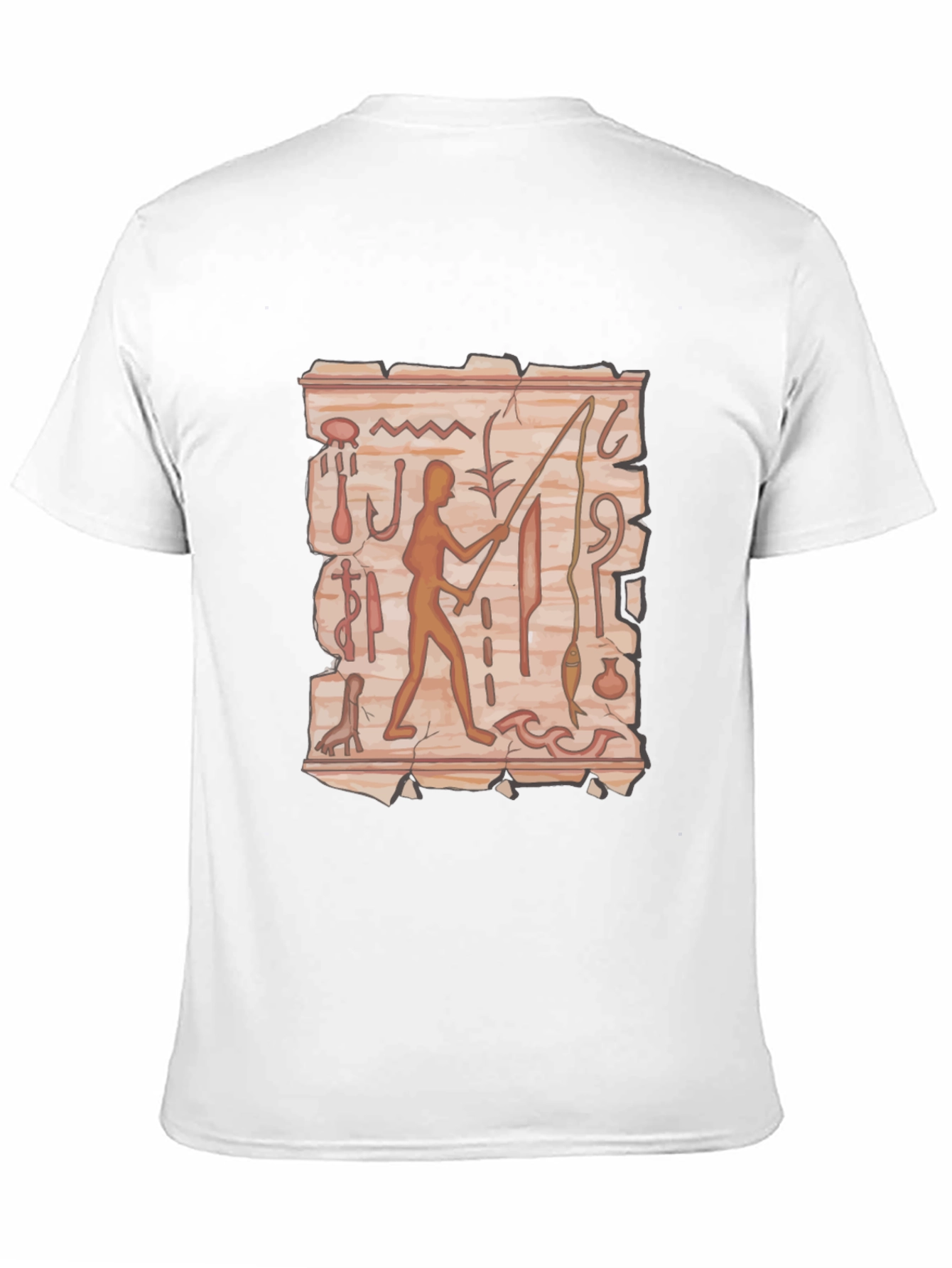 Hieroglyphic Fisherman Graphic Tee
