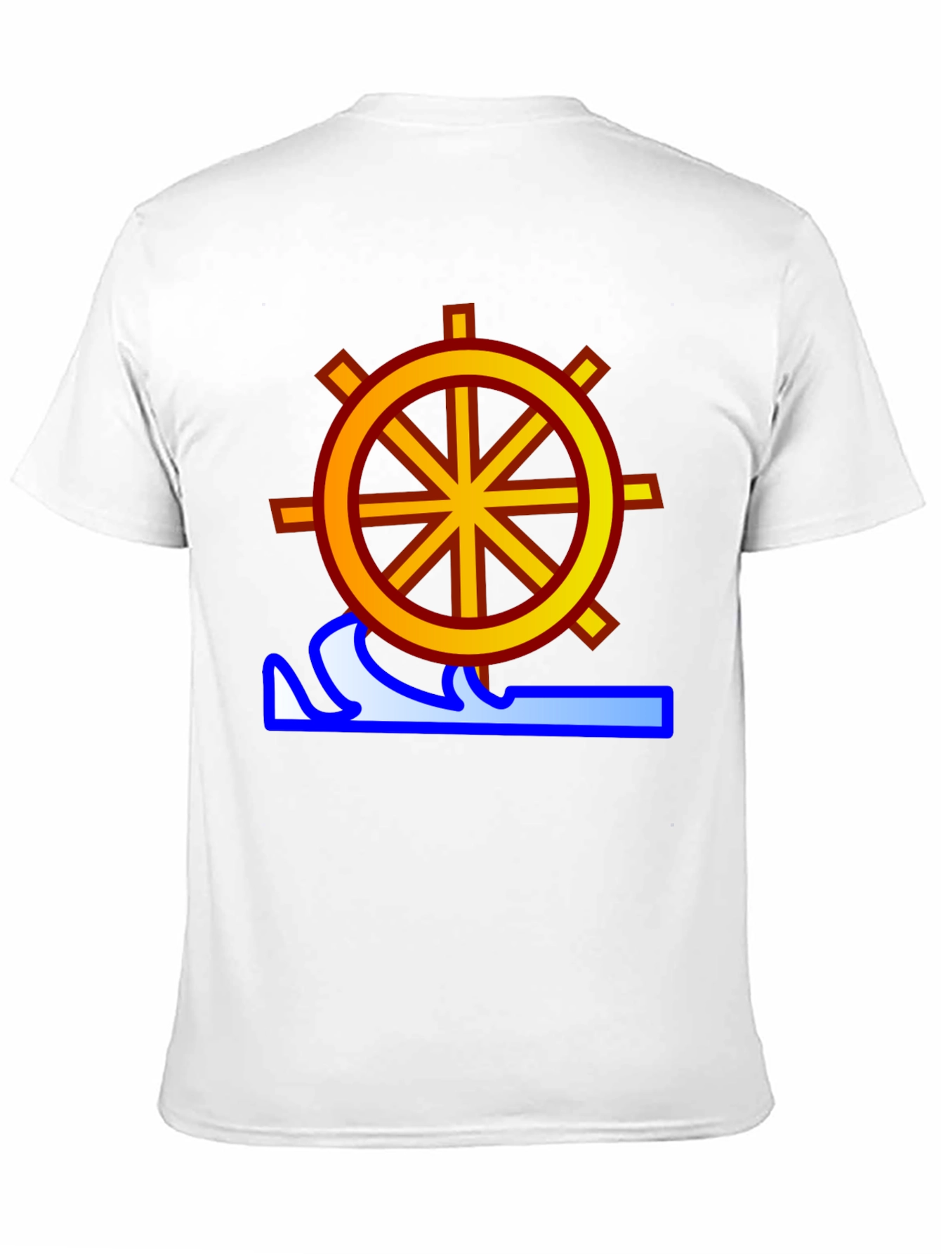 Dharma Wheel Wave Graphic T-Shirt