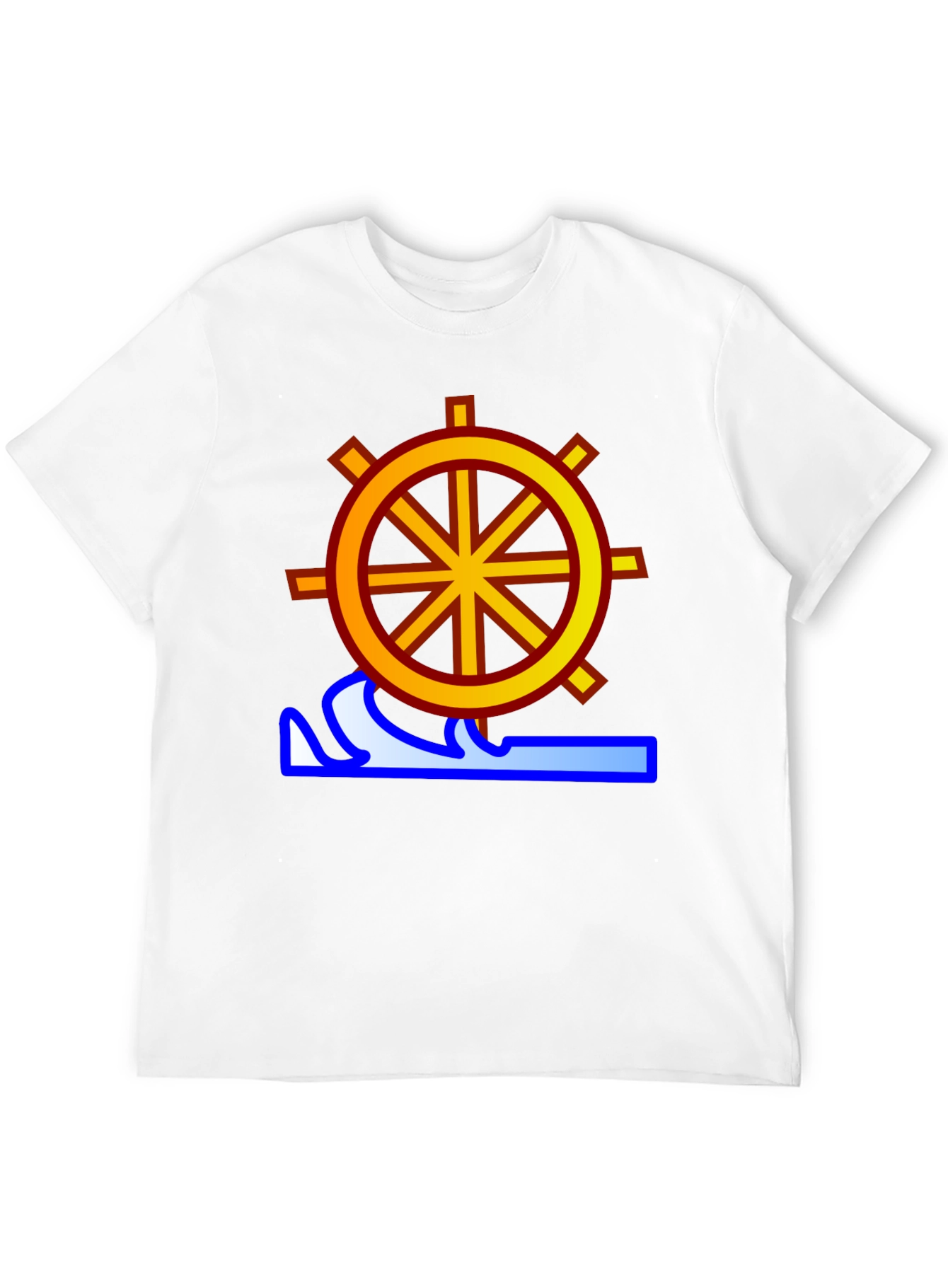 Dharma Wheel Wave Graphic T-Shirt