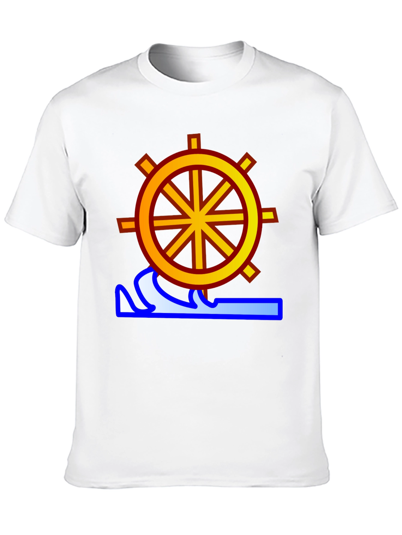 Dharma Wheel Wave Graphic T-Shirt