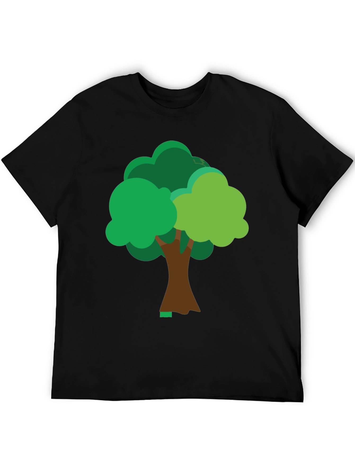 Fun Tree Graphic Tee - Casual Black T-Shirt