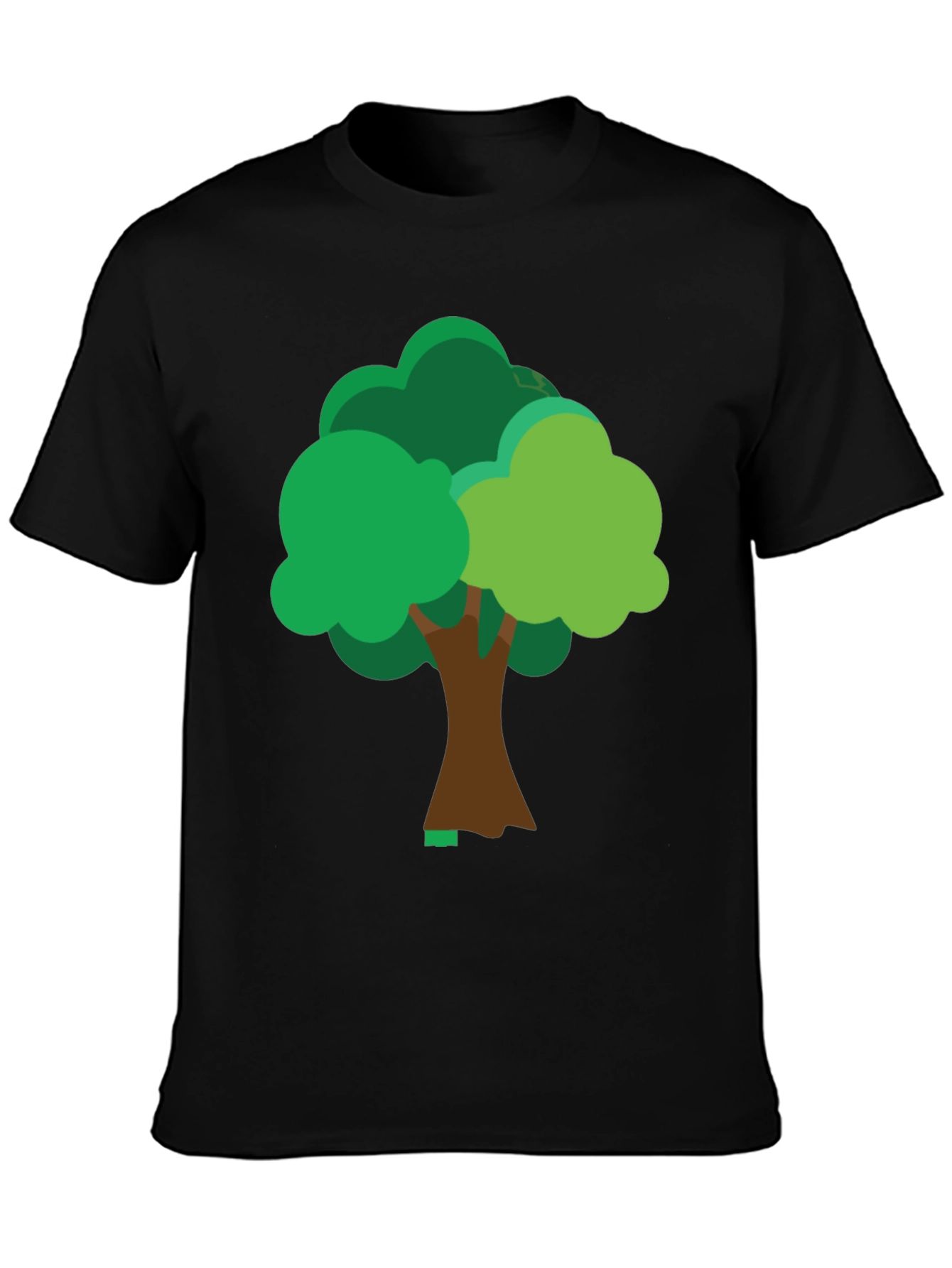 Fun Tree Graphic Tee - Casual Black T-Shirt