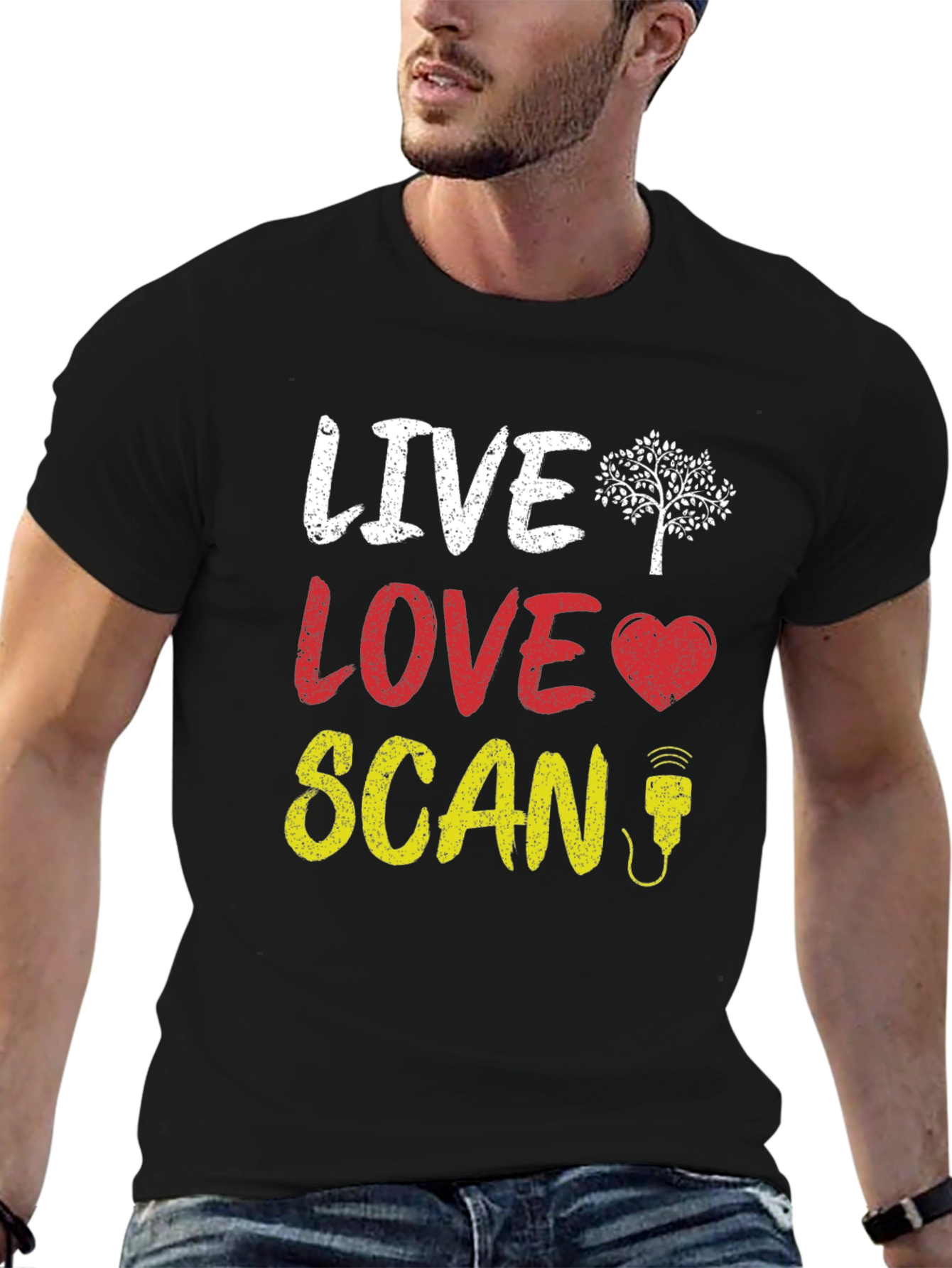 Live Love Scan T-Shirt - Ultrasound Sonographer Gift