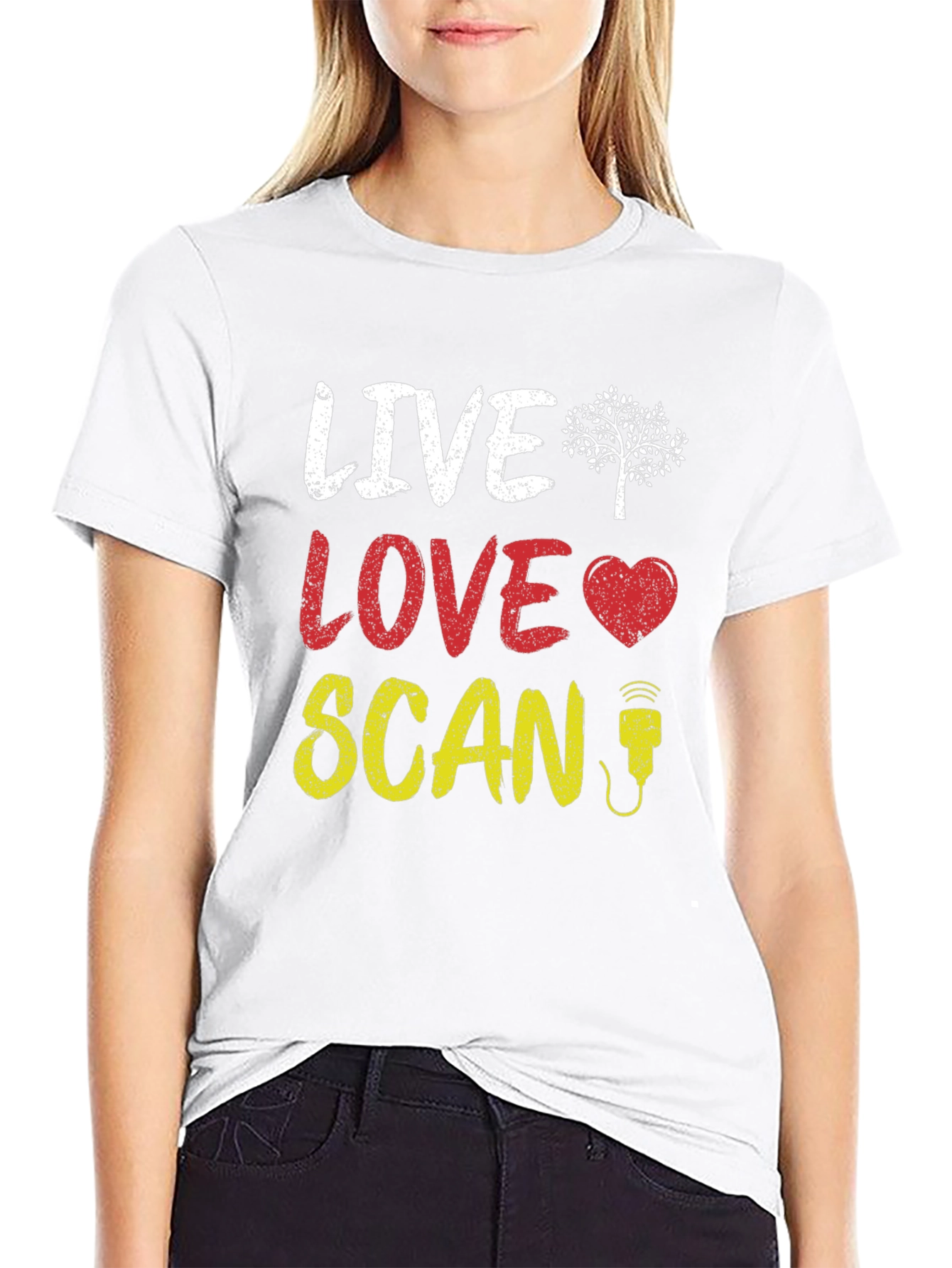 Live Love Scan T-Shirt - Ultrasound Sonographer Gift