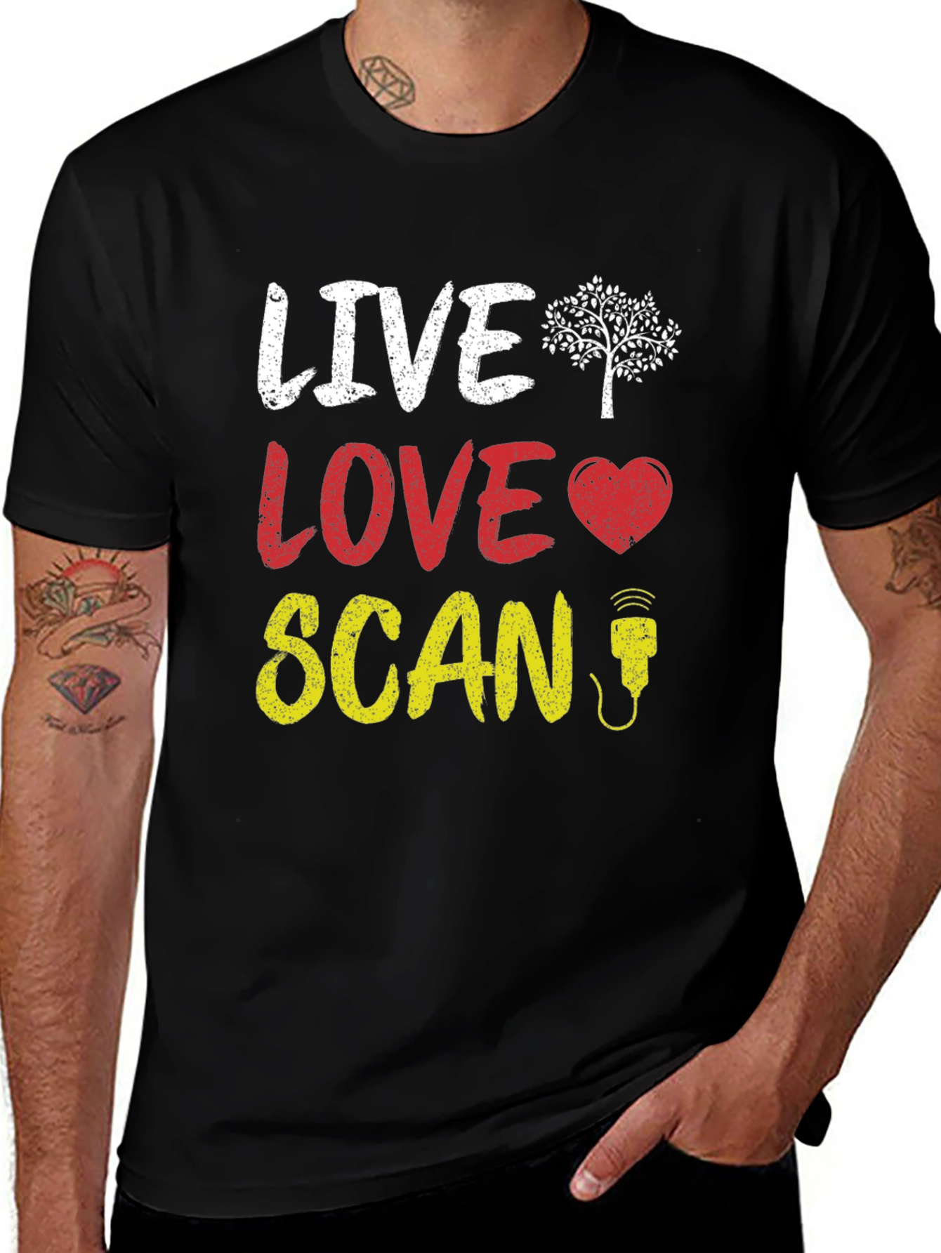 Live Love Scan T-Shirt - Ultrasound Sonographer Gift