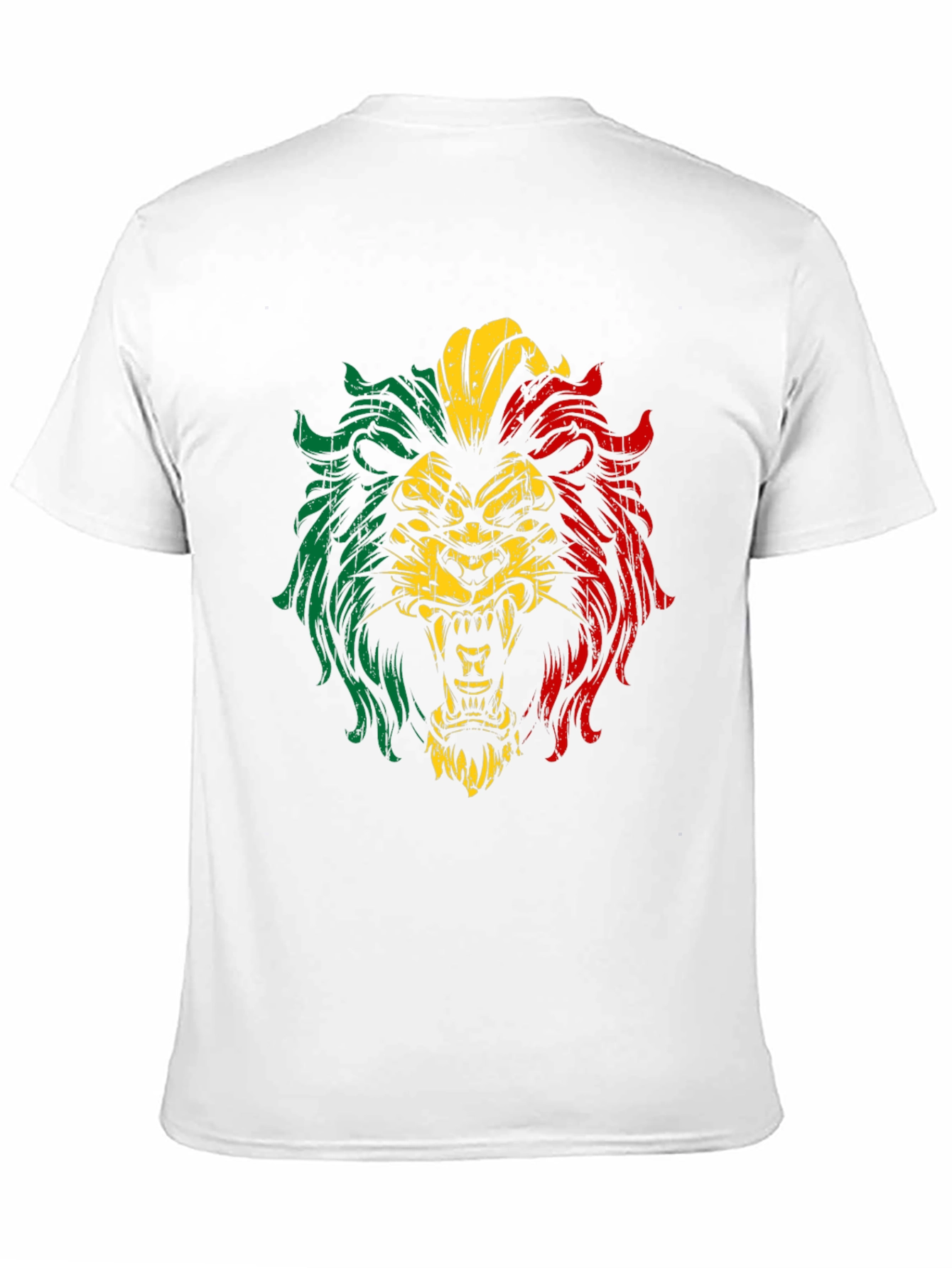 Rasta Lion Graphic T-Shirt - Black