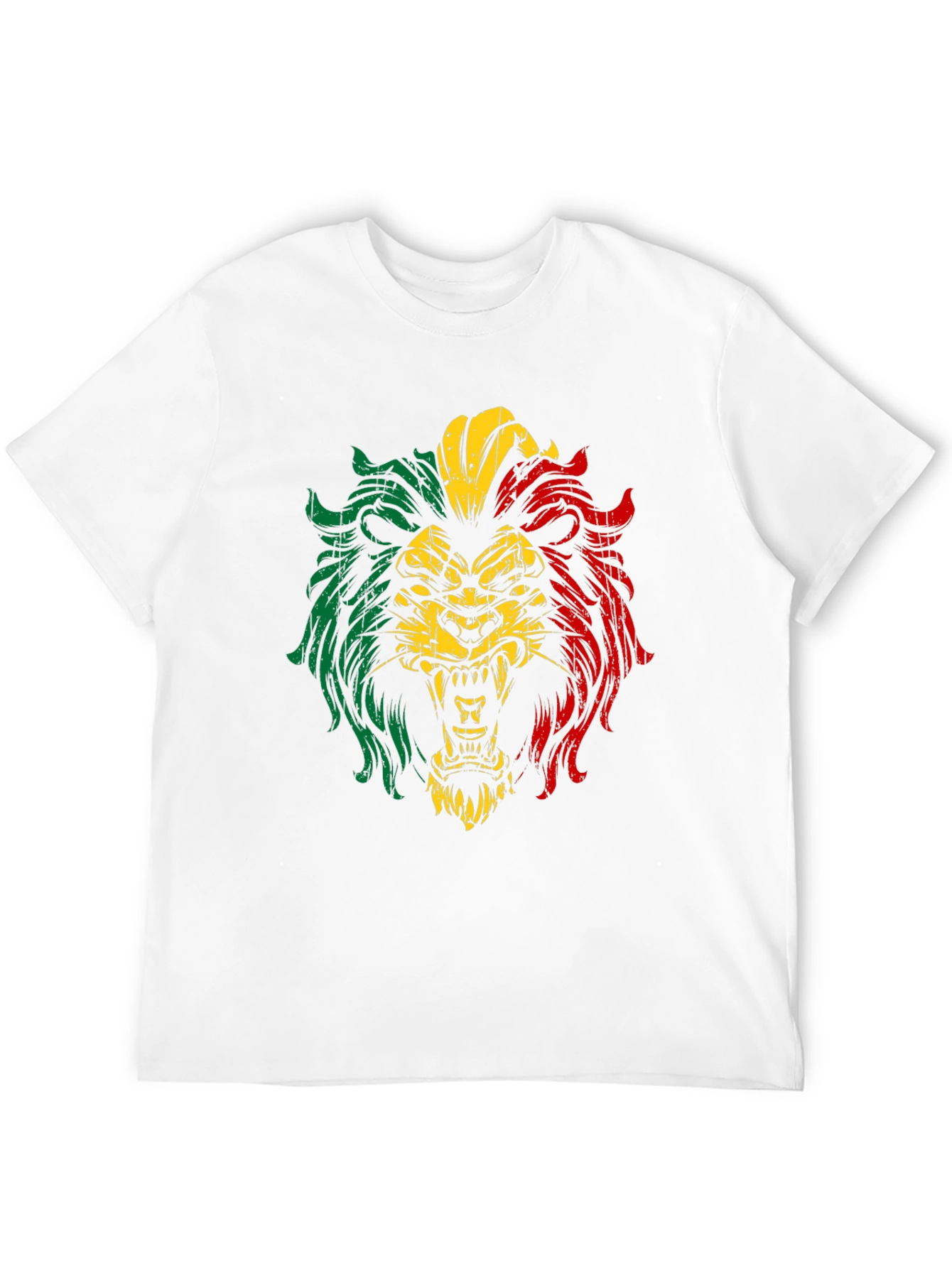 Rasta Lion Graphic T-Shirt - Black