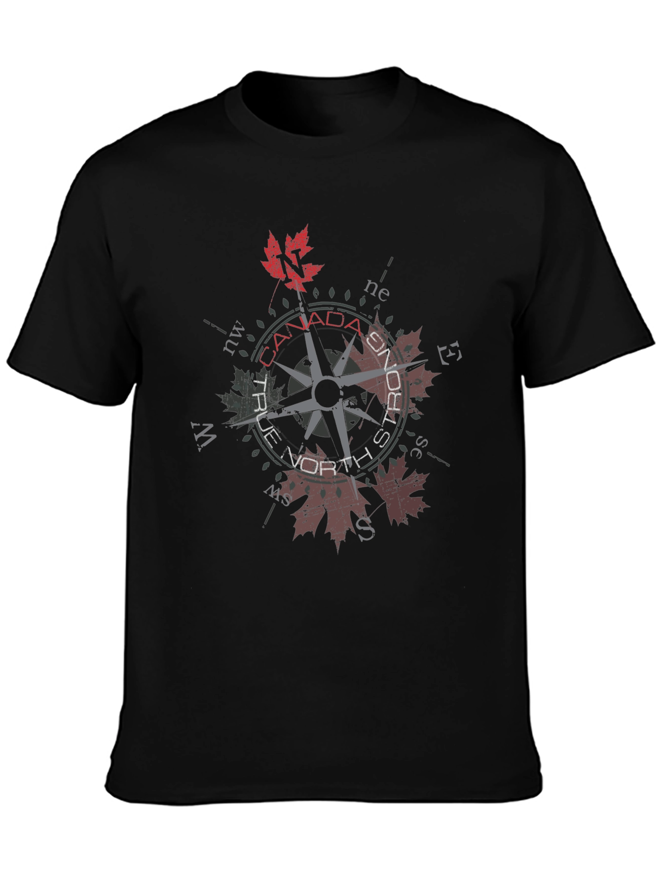 Canada True North Strong Compass Graphic T-Shirt