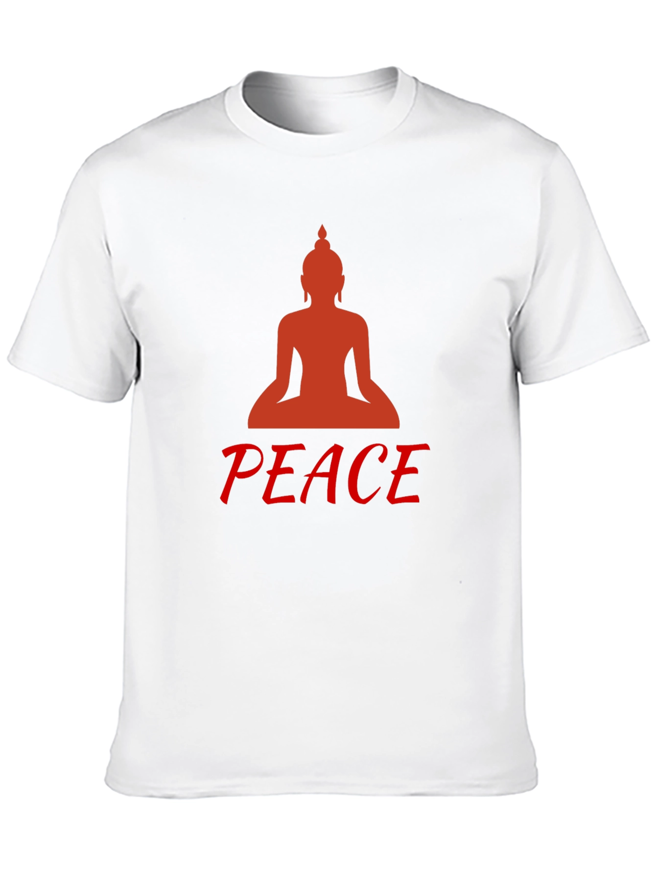Buddha Peace Graphic Tee - Black Cotton Comfort