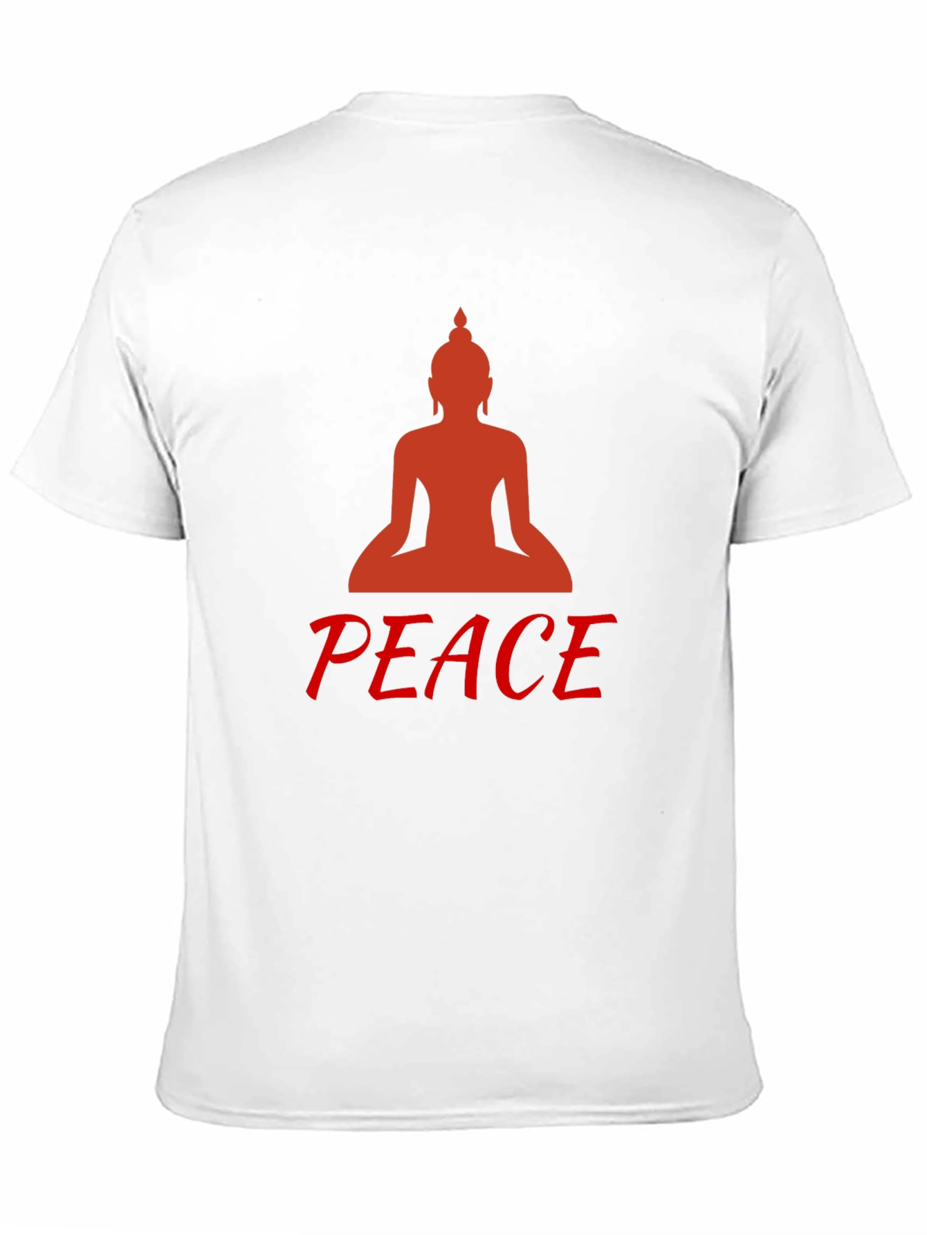 Buddha Peace Graphic Tee - Black Cotton Comfort