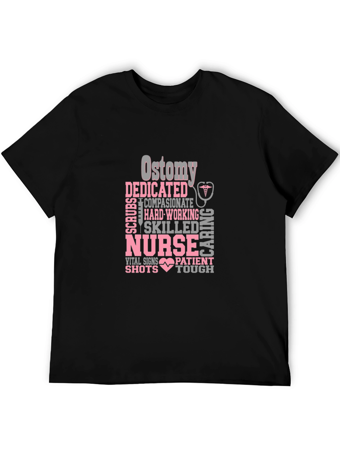 Nurse Appreciation Graphic Tee - Ostomy Dedicated Caring