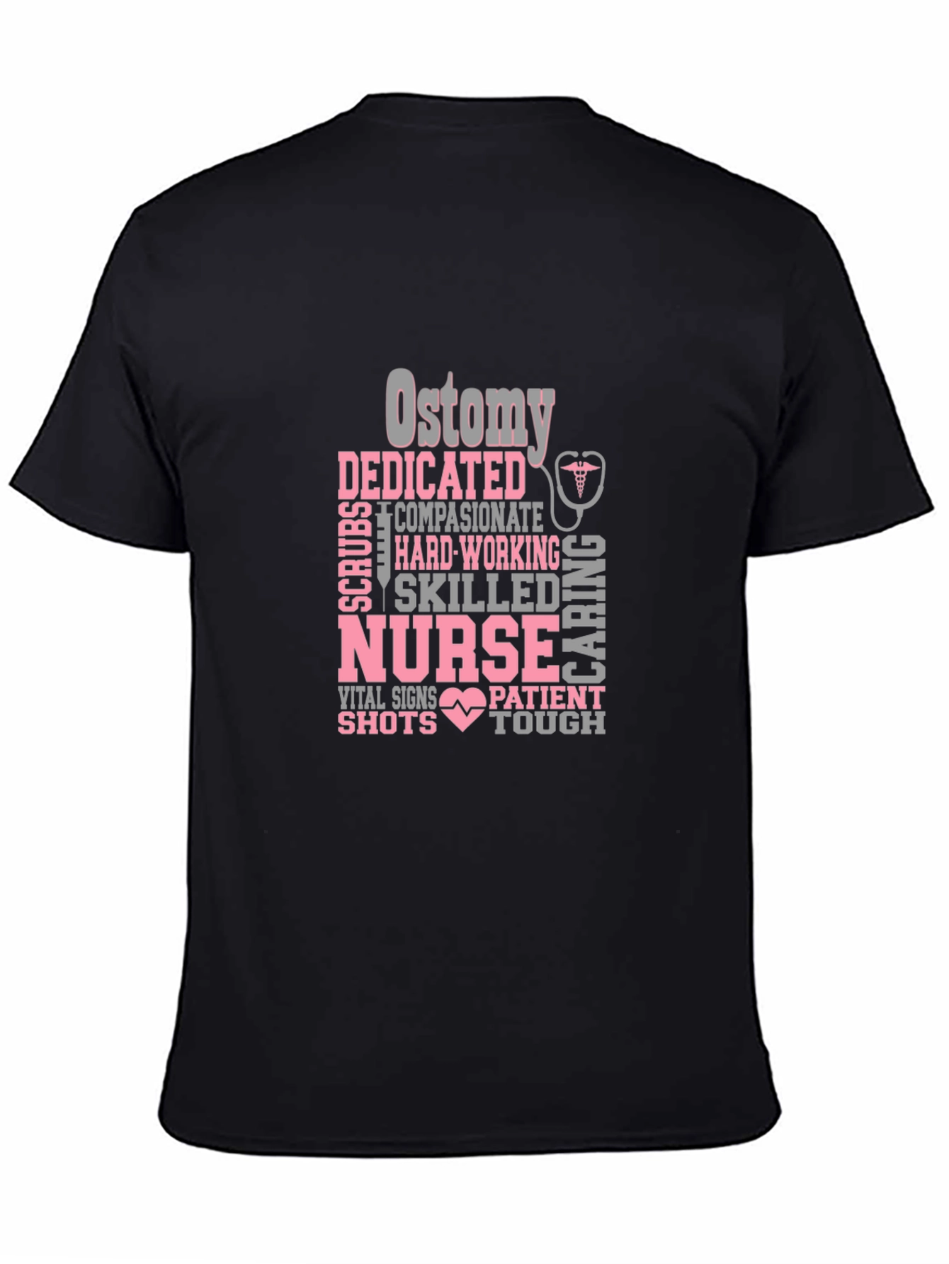 Nurse Appreciation Graphic Tee - Ostomy Dedicated Caring