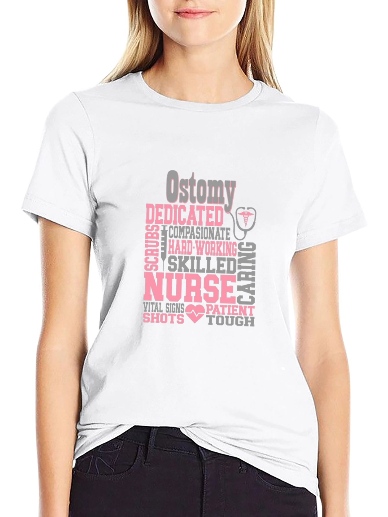 Nurse Appreciation Graphic Tee - Ostomy Dedicated Caring