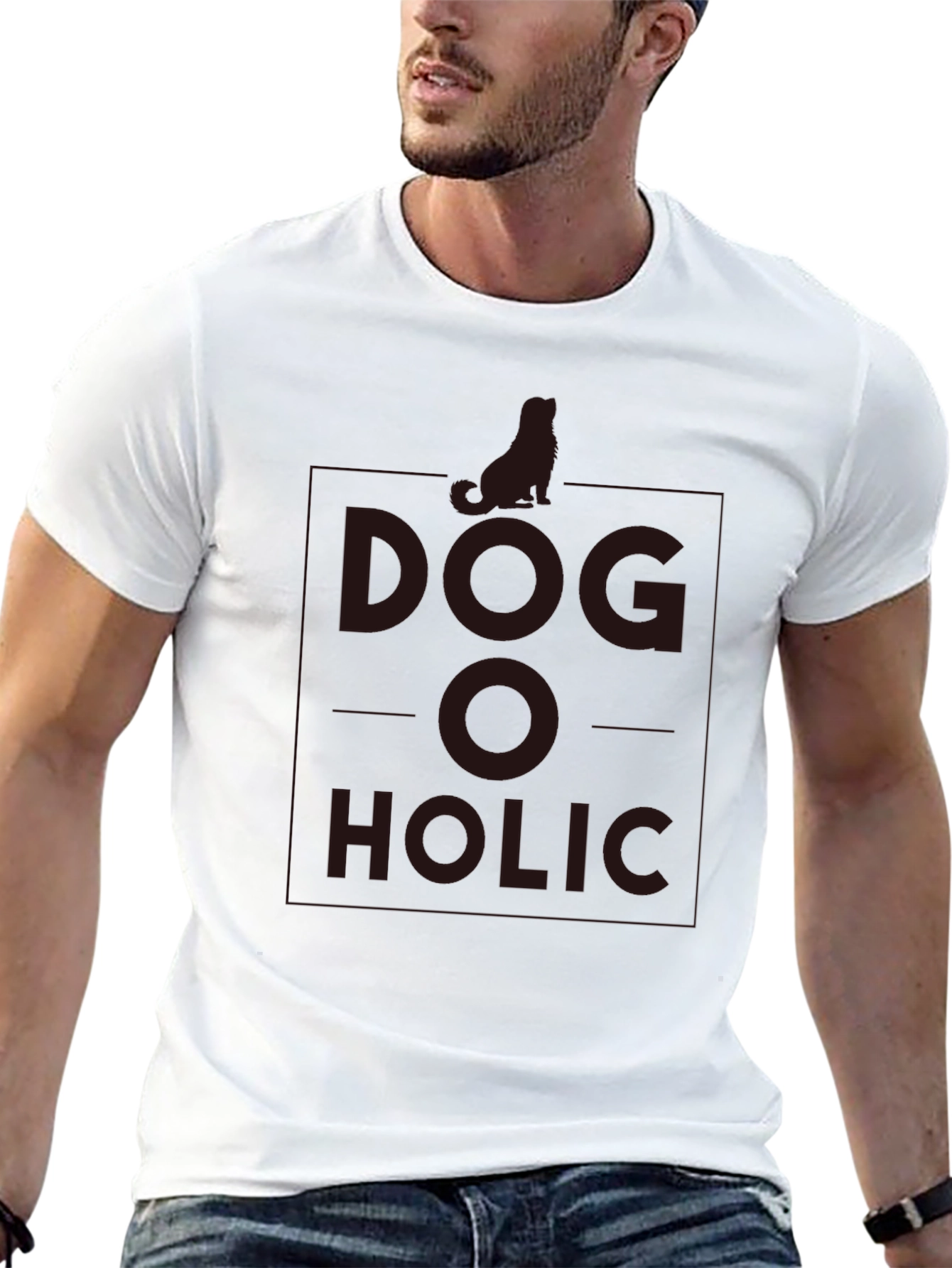 Dog-o-holic Graphic Tee - Black T-Shirt