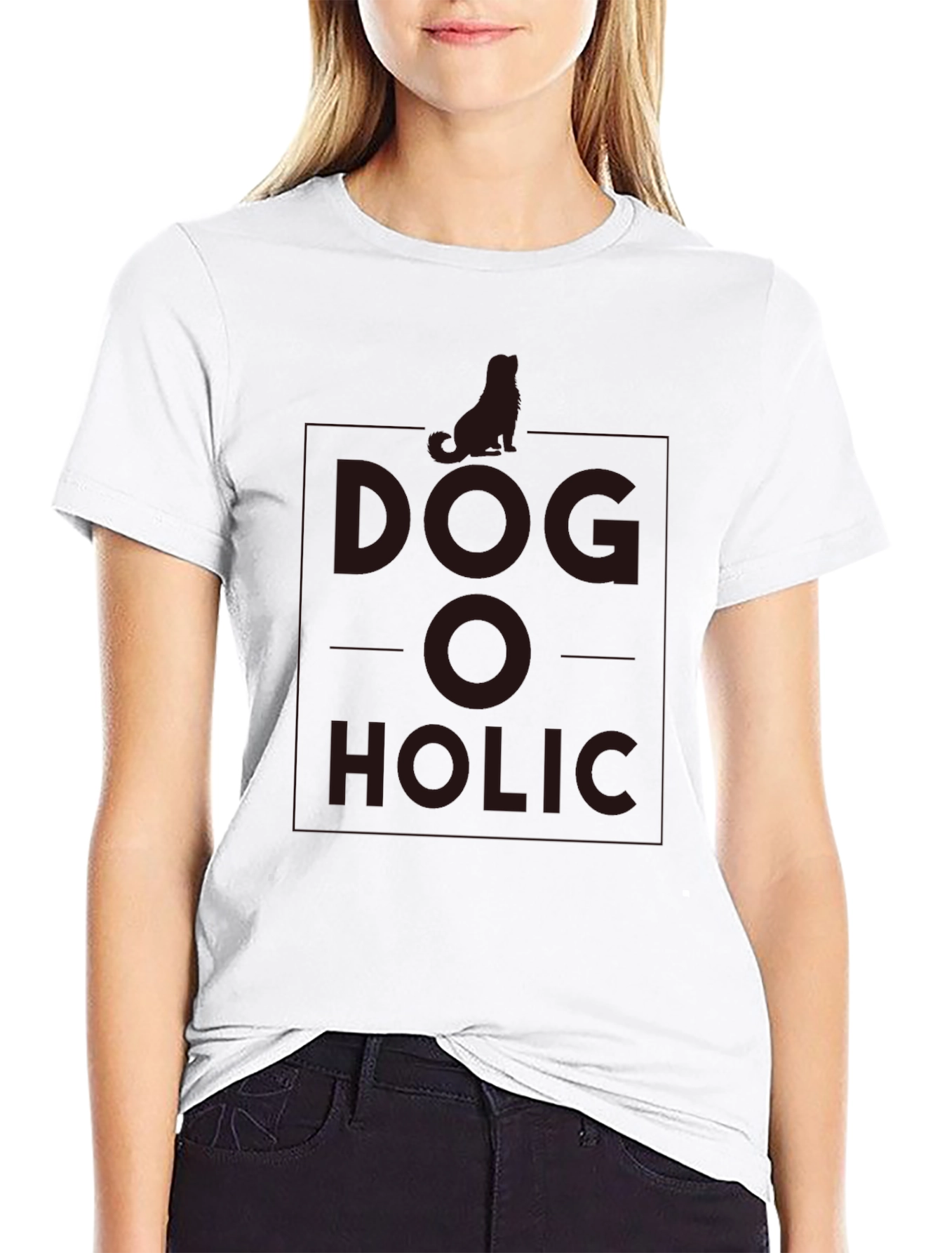 Dog-o-holic Graphic Tee - Black T-Shirt