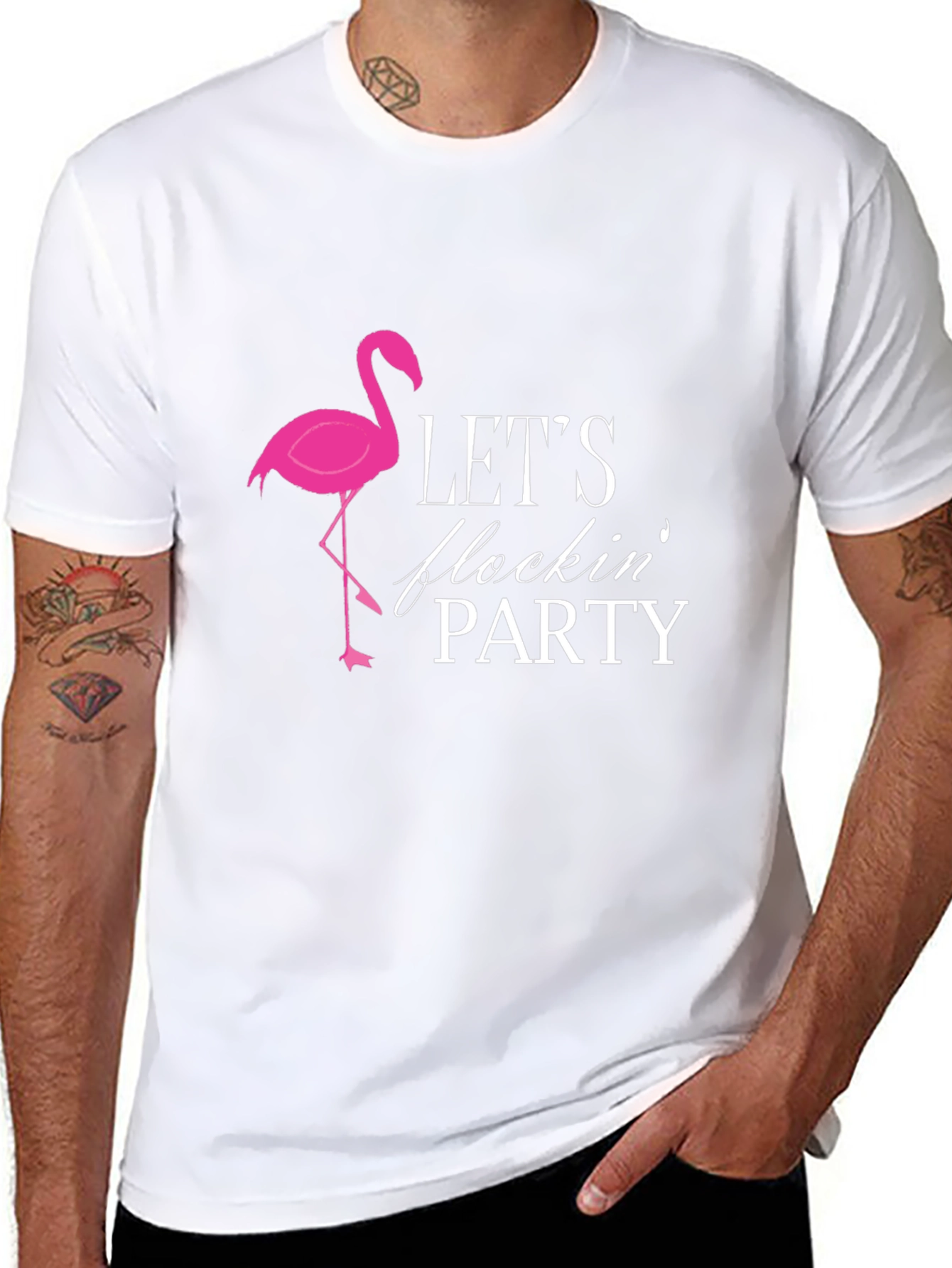 Lets Flocking Party Graphic Tee