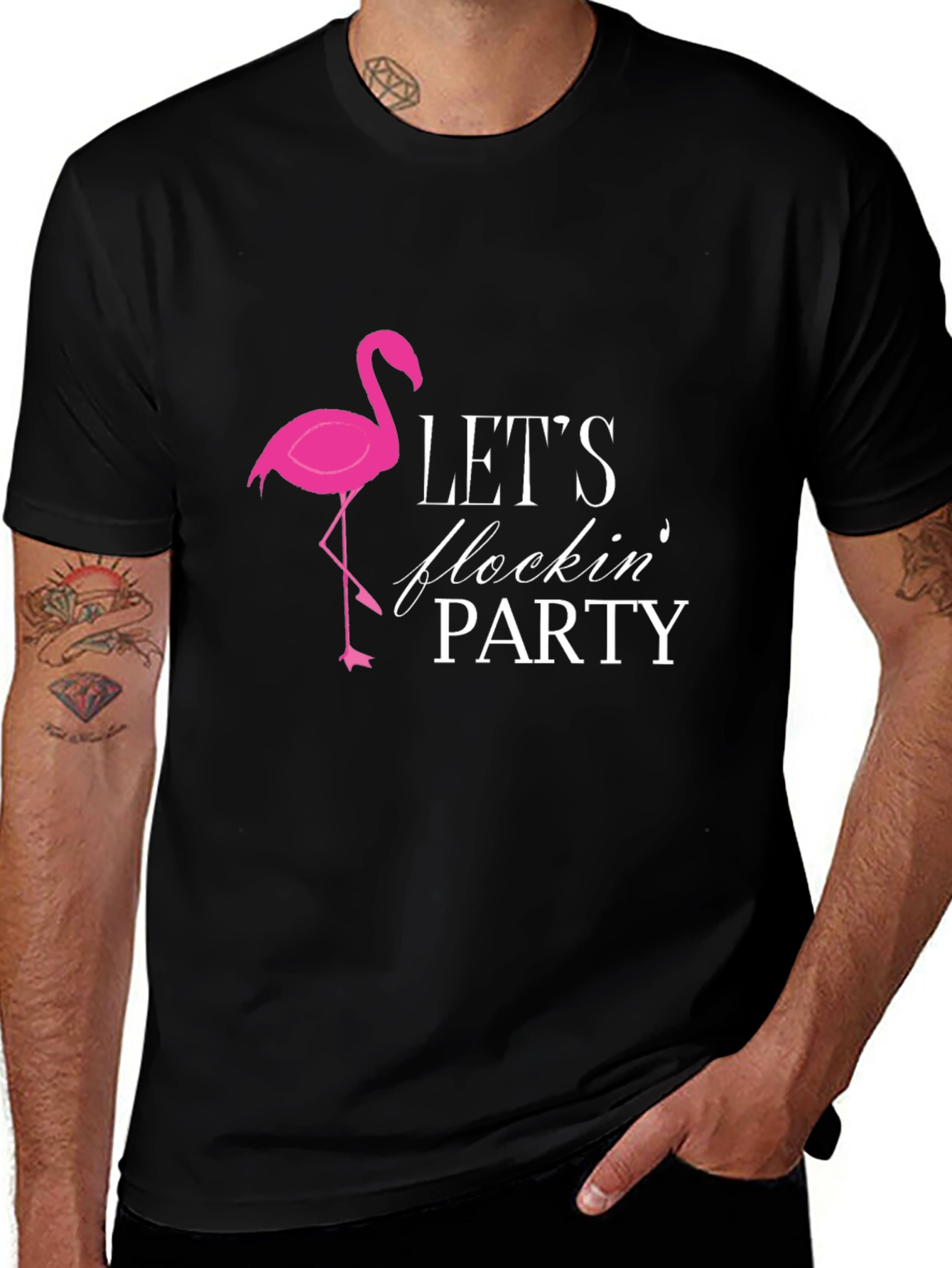 Lets Flocking Party Graphic Tee