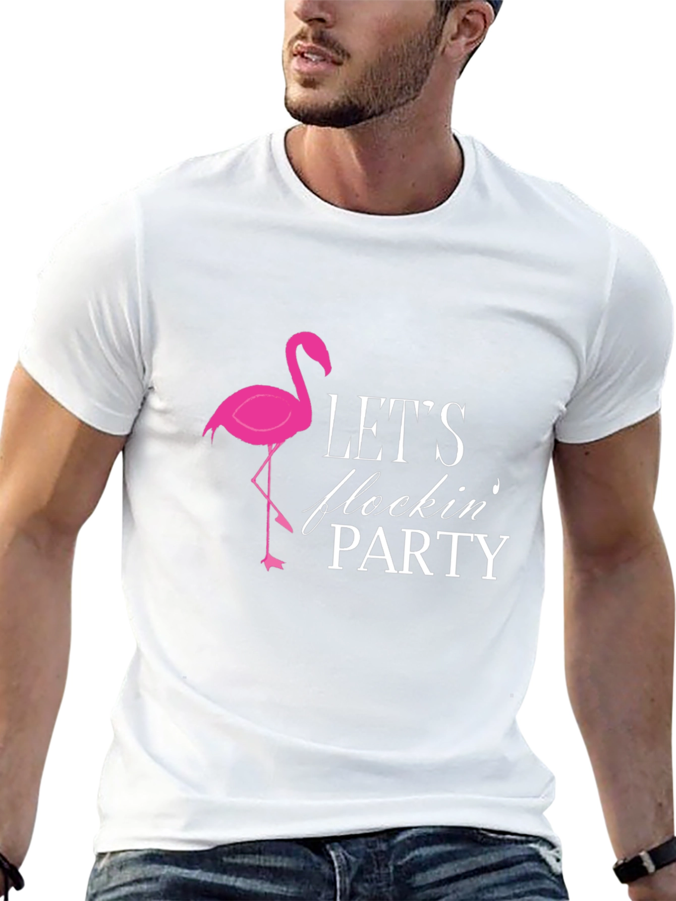 Lets Flocking Party Graphic Tee