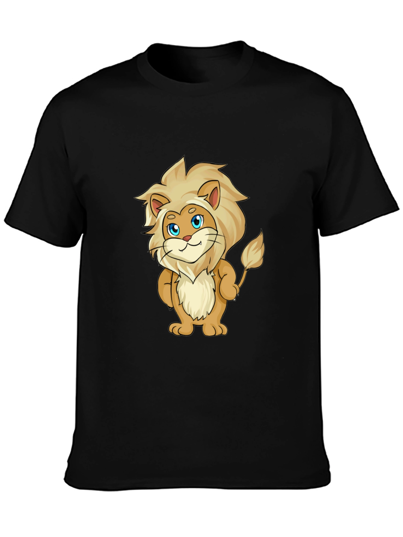 Cartoon Lion Graphic T-Shirt - Soft & Stylish