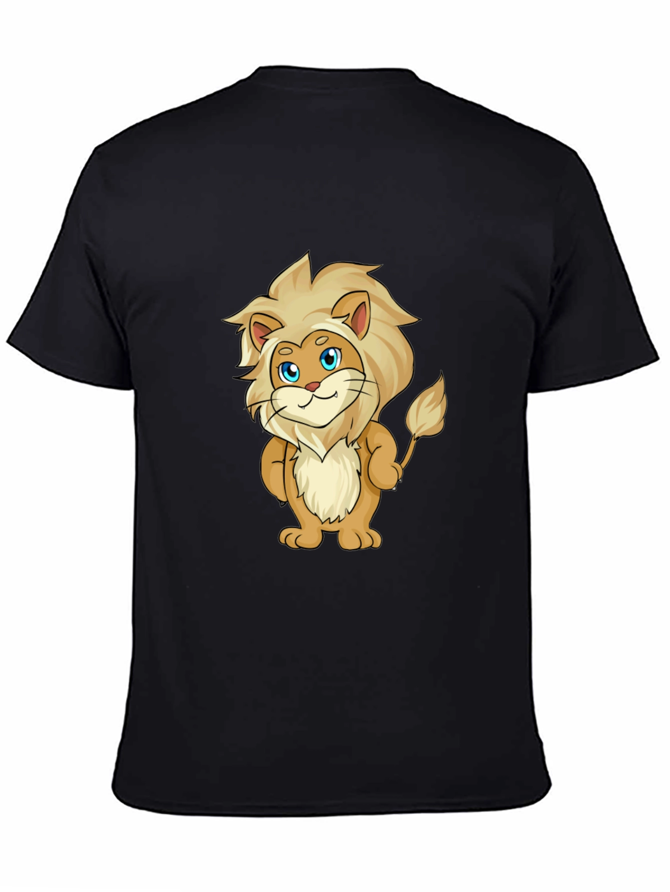 Cartoon Lion Graphic T-Shirt - Soft & Stylish