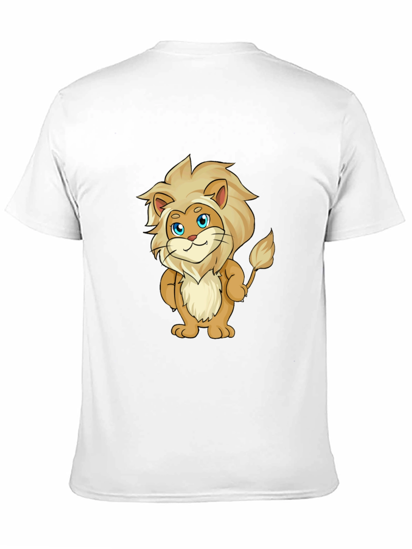 Cartoon Lion Graphic T-Shirt - Soft & Stylish