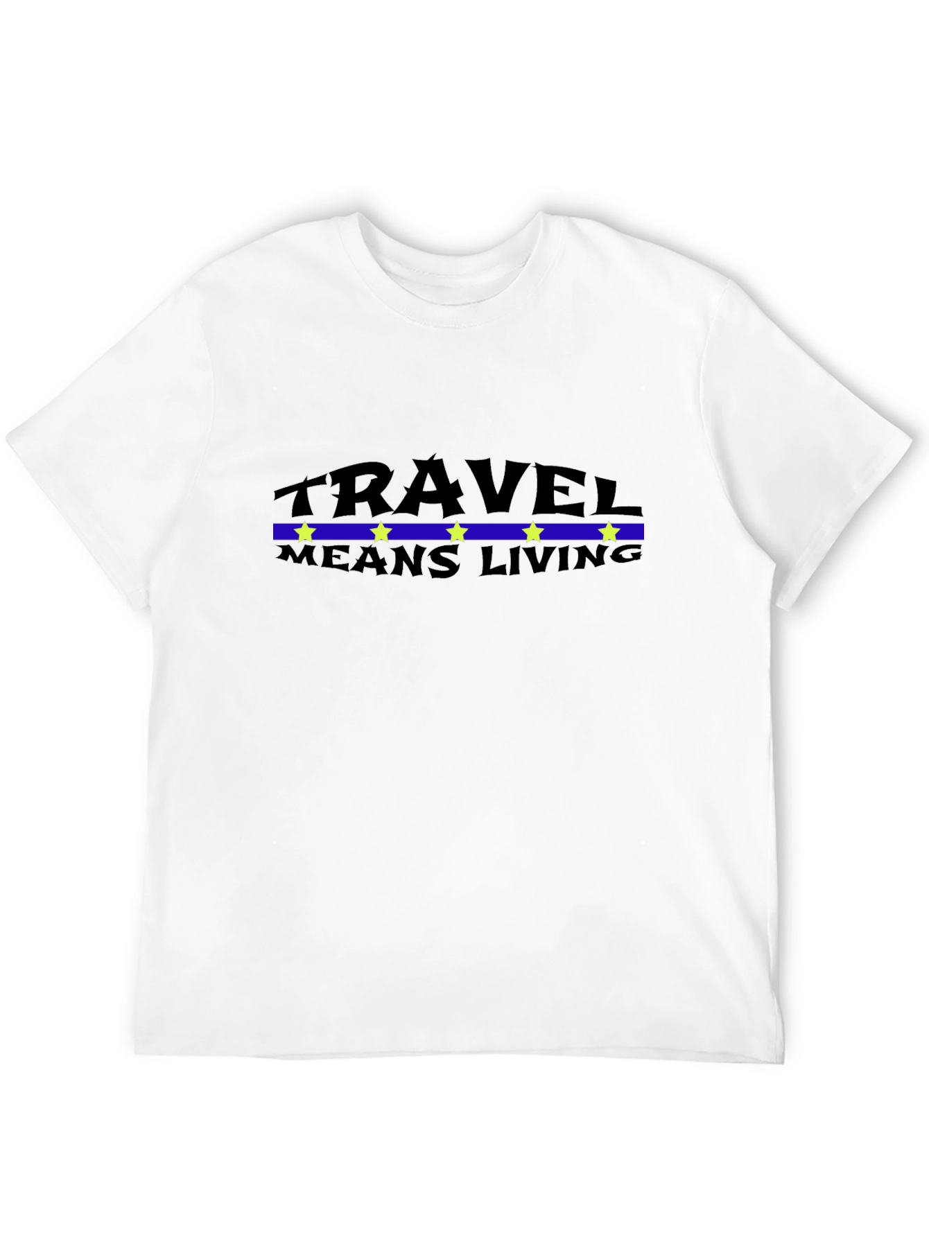 Travel Means Living Black T-Shirt