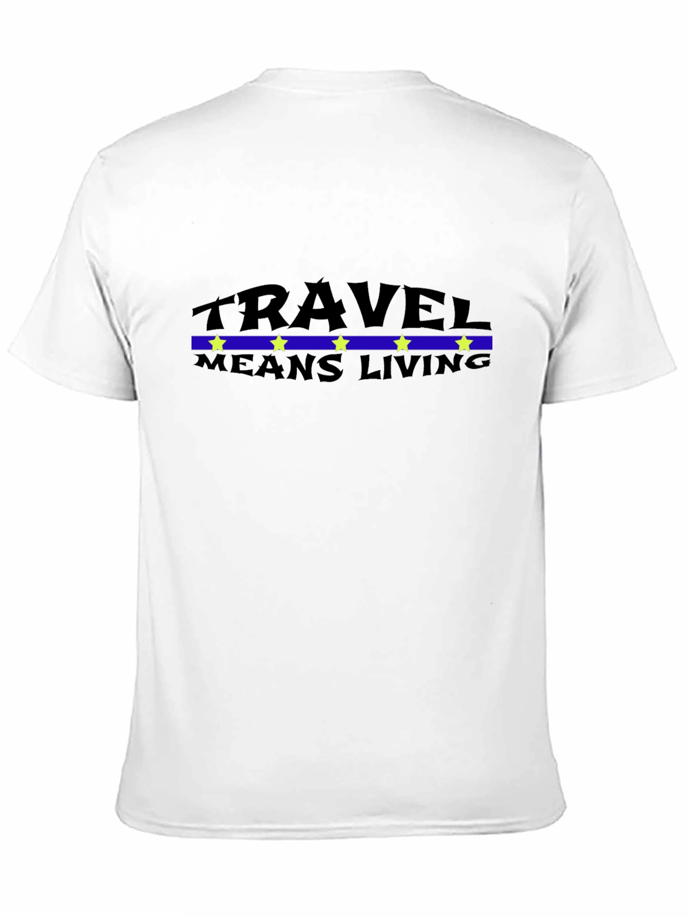Travel Means Living Black T-Shirt