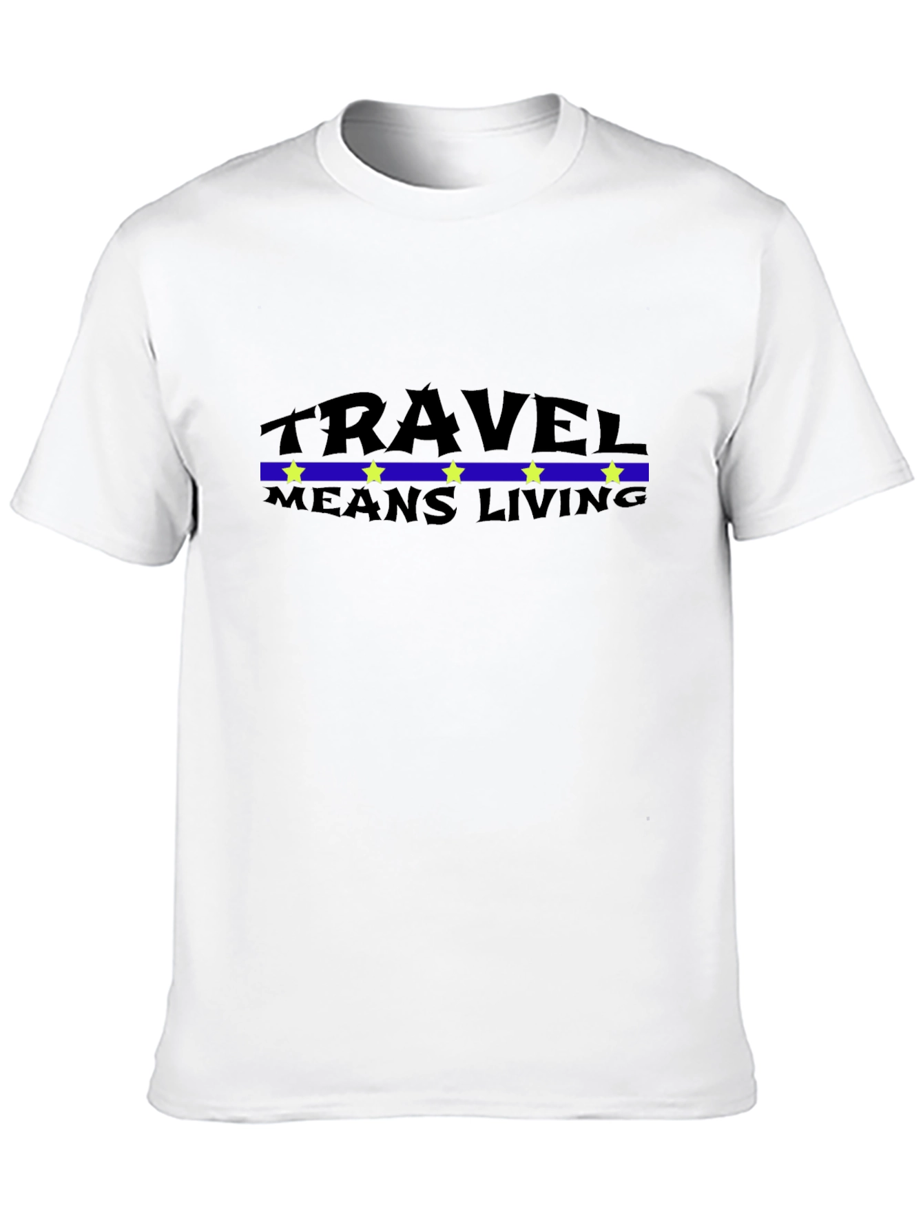 Travel Means Living Black T-Shirt