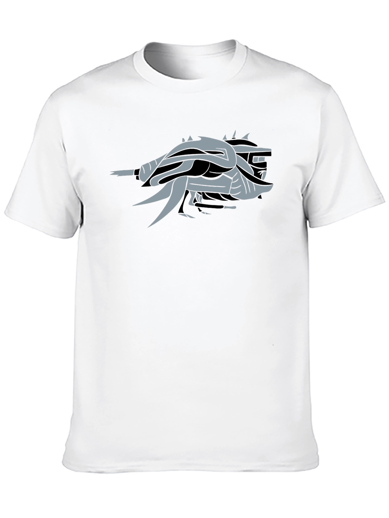 Abstract Dragon Black T-Shirt