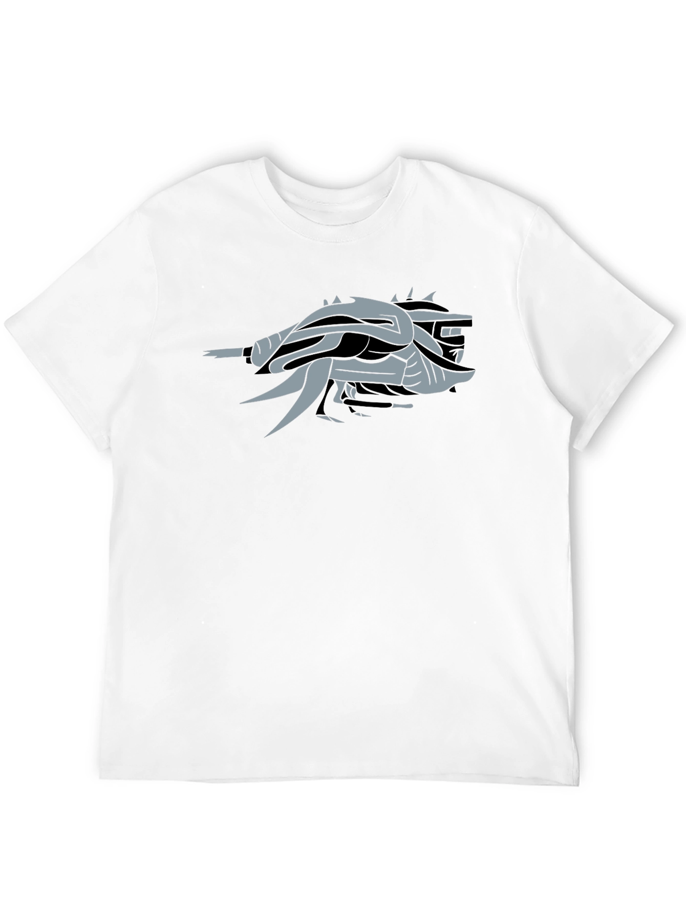 Abstract Dragon Black T-Shirt