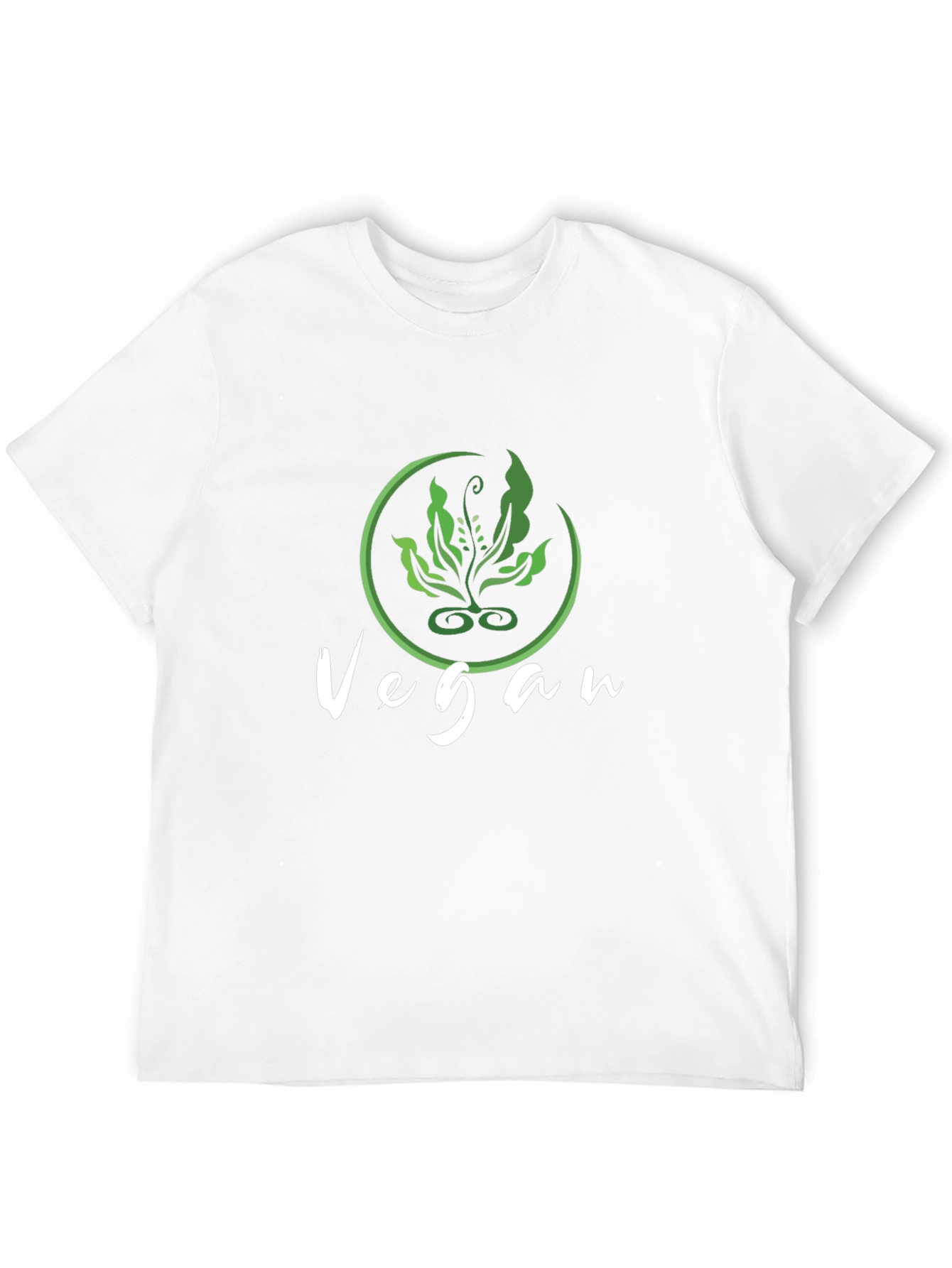 Vegan Plant Graphic Black T-Shirt