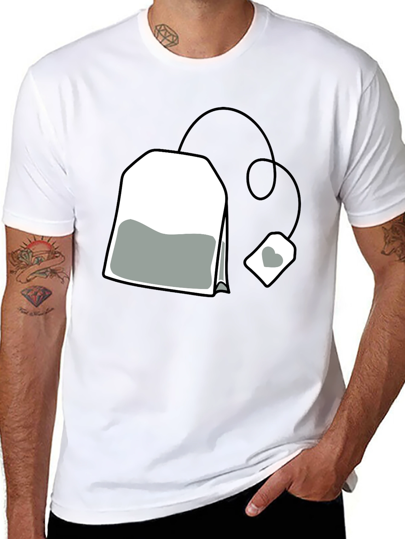 Tea Bag Graphic Tee - Casual Comfort